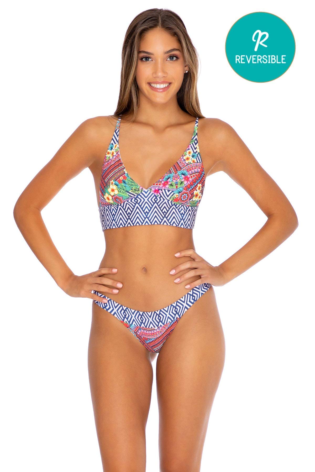 LULI Tribe Women's Cross Back Bustier Top - Sexy Strappy Bralette for Summer, Beach, and Festival Outfits