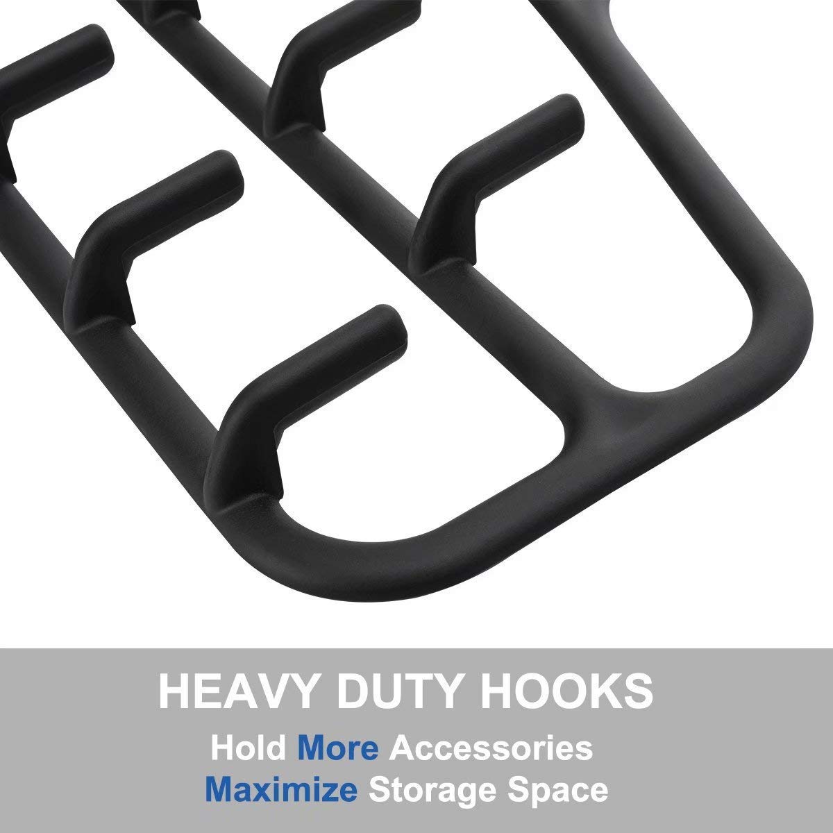 FairyHaus 2-Pack Non-Slip Belt & Tie Hanger Organizer - Durable Closet Hooks for Belts, Ties, Jewelry, Scarves (Black) - Perfect for Closet, Bedroom & Travel Organization