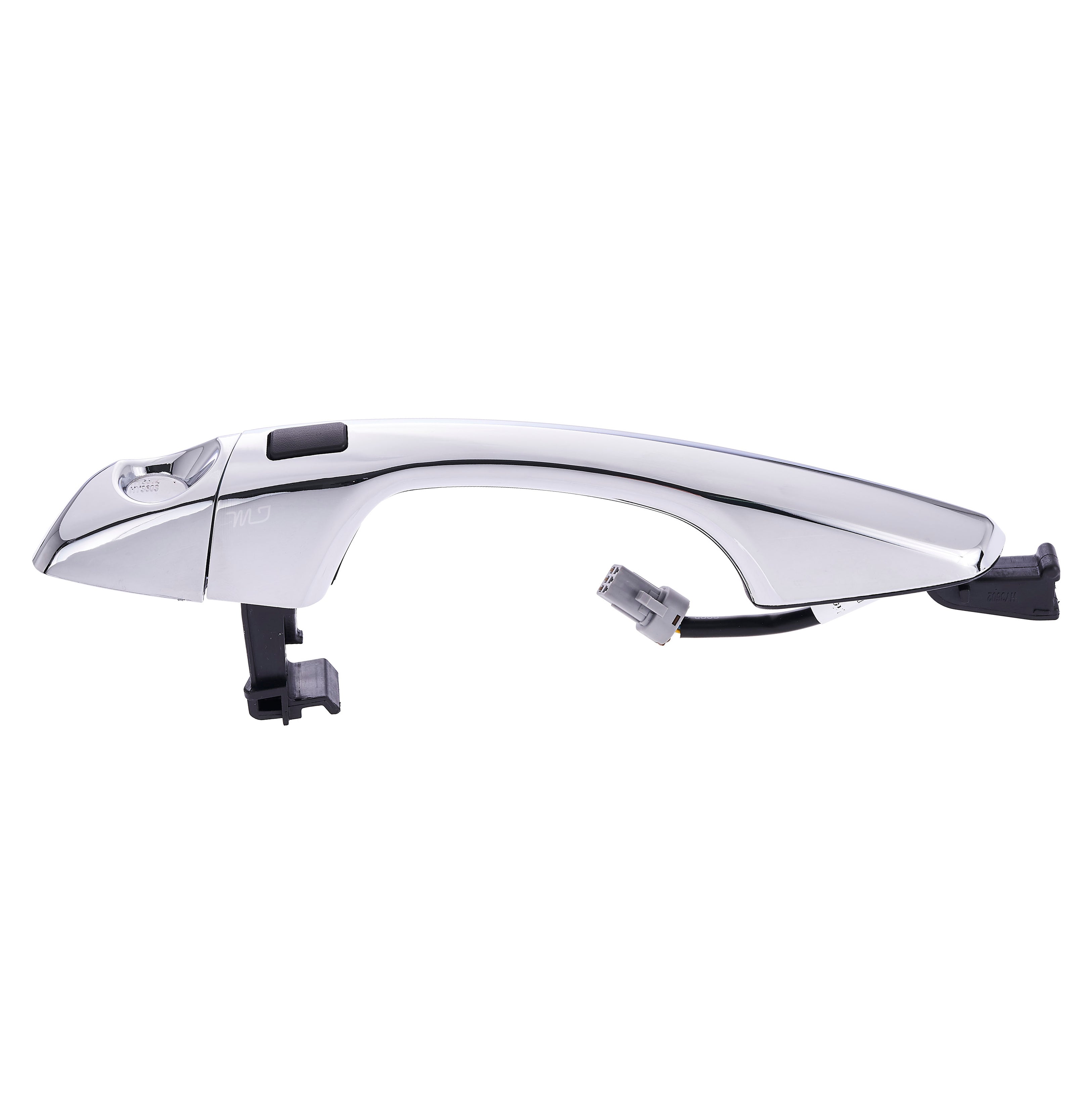 2013-2014 Hyundai Santa Fe Sport Chrome Replacement Exterior Door Handle - Front Left Side with Keyhole | Perfect for Auto Repair & Car Restoration Projects