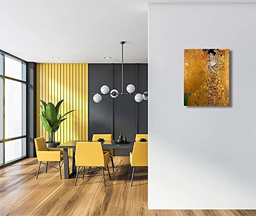 Gustav Klimt Adele Bloch-Bauer I Canvas Print - Classic Fine Art Reproduction, Gallery Wrapped Wall Art for Living Room, Bedroom & Office Decor - Famous Klimt Painting for Home & Workspace