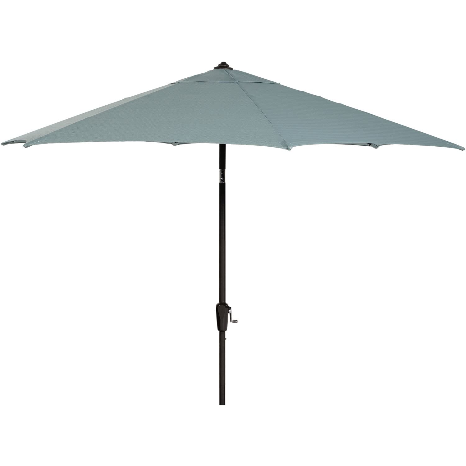 Hanover Montclair 9' Market Outdoor Umbrella - Ocean Blue All-Weather UV & Rust Resistant Patio Umbrella with Crank Lever & Tilt Pivot for Small to Medium Outdoor Dining Sets - Perfect for Backyard, Poolside, and Restaurant Use