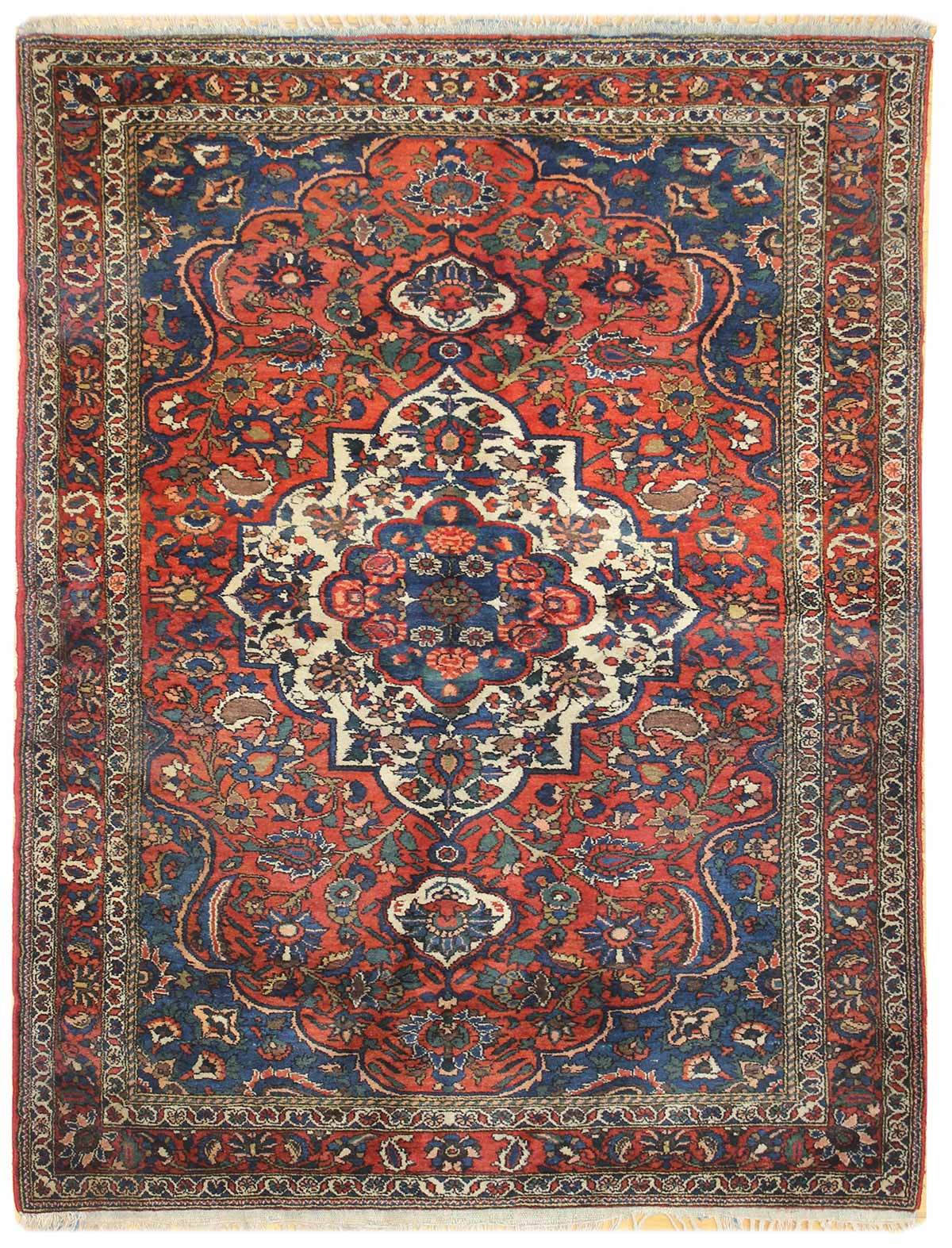 Vintage Bakhtiari Handwoven Persian Rug JF6965 - Authentic Oriental Carpet for Living Room, Bedroom & Home Decor