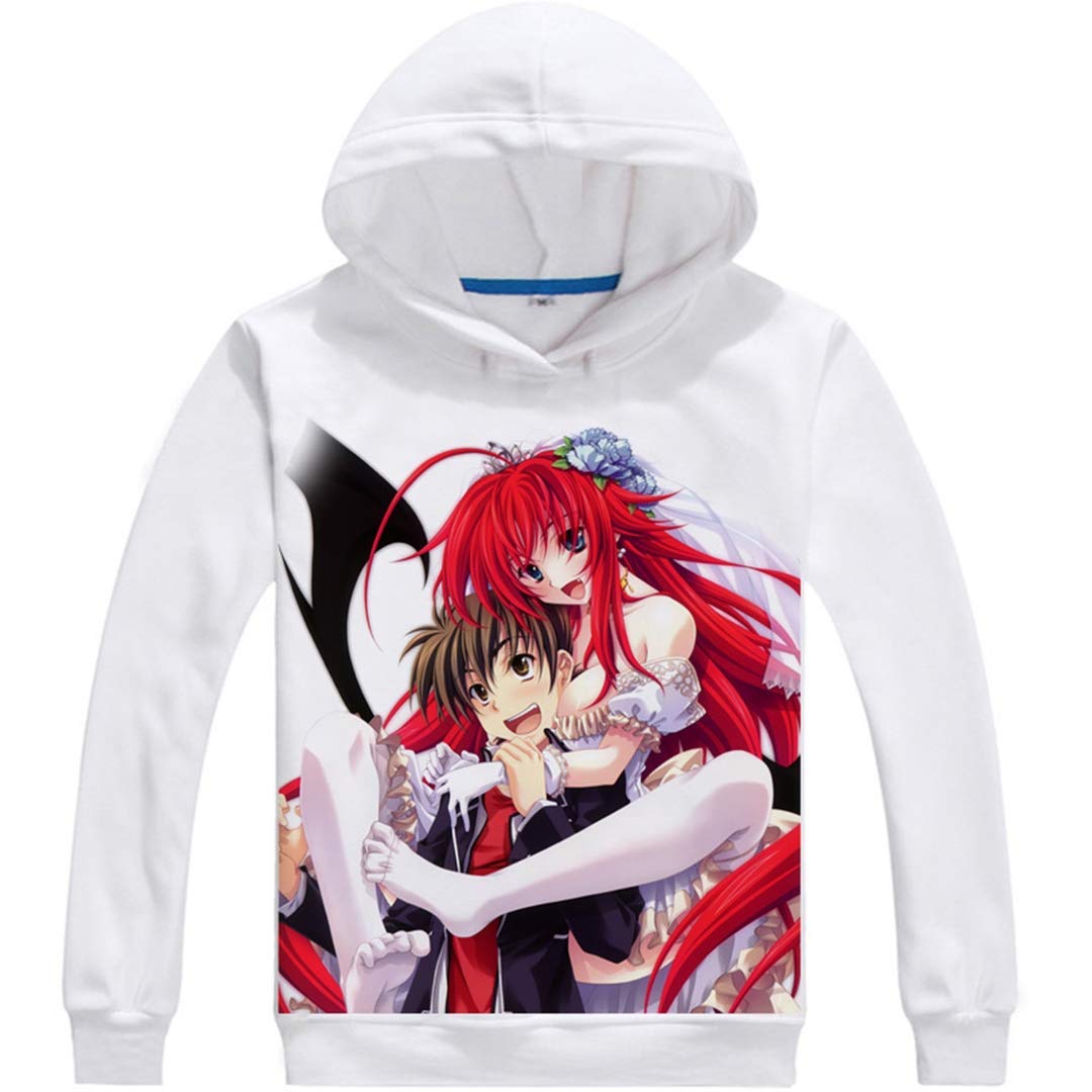High School DxD Anime Cosplay Jacket - Fleece Hooded Sweatshirt Costume for Halloween, Comic Con & Cosplay Events | Official Merchandise
