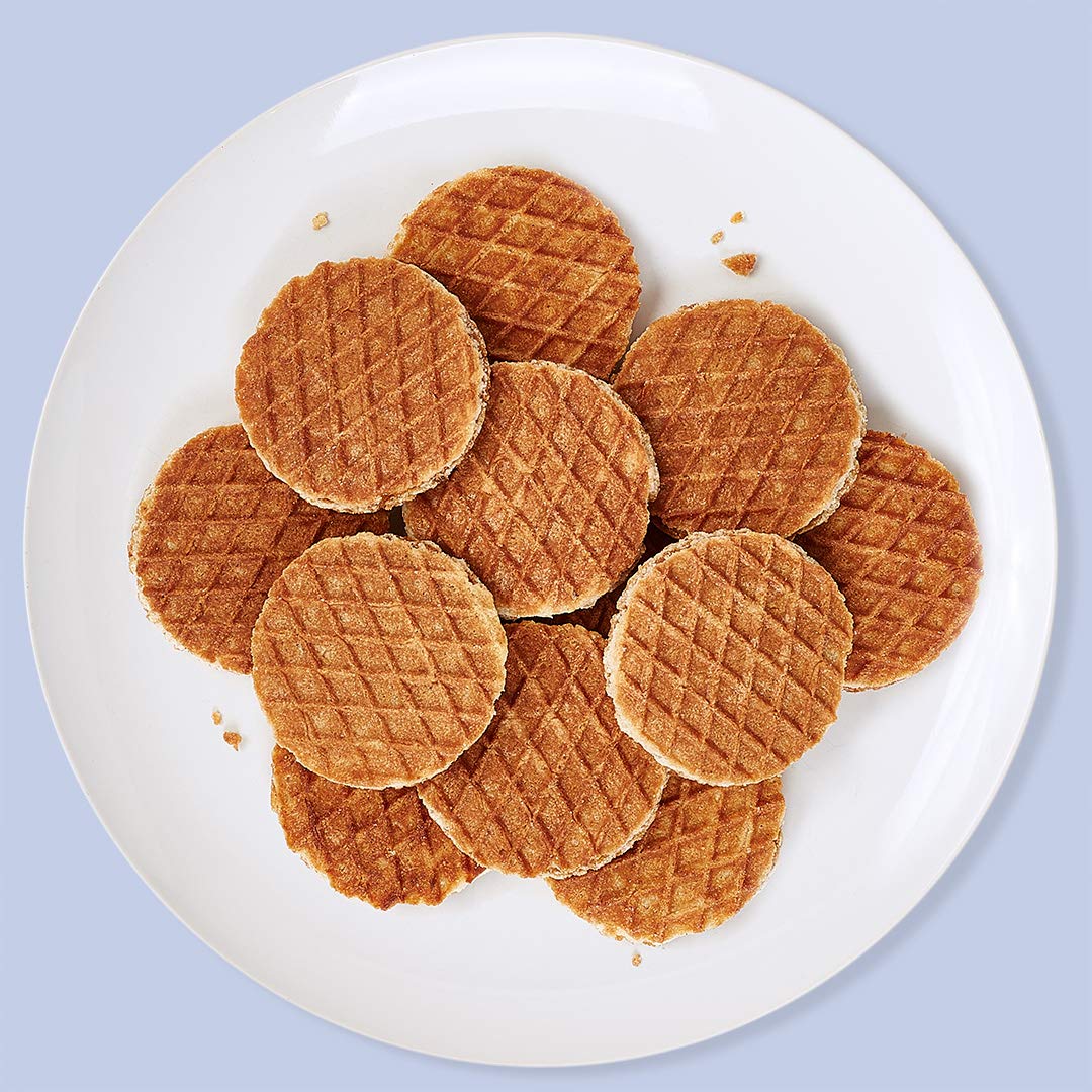 Rip Van Wafels Dutch Caramel & Vanilla Mini Stroopwafels - Low Carb Keto Snacks (3g Net Carbs) - Non GMO, Gluten Free - 35 Calorie Healthy Snacks for Office, Travel & On-The-Go - 128 Count Pack