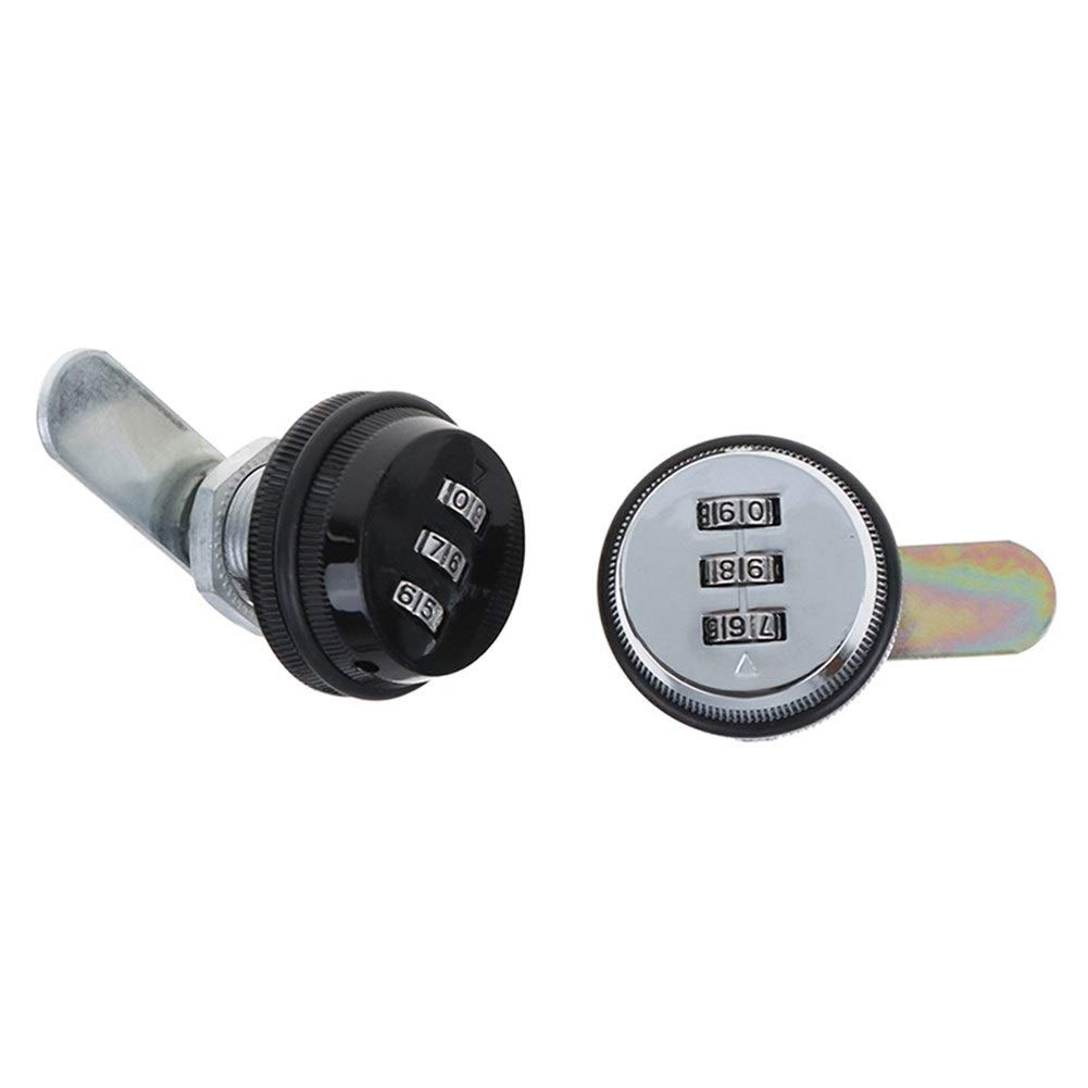 3-Digit Alloy Combination Cam Lock - Keyless Security for Mailbox, Cabinet & Post Box (Silver) | Durable & Weatherproof for Outdoor Use