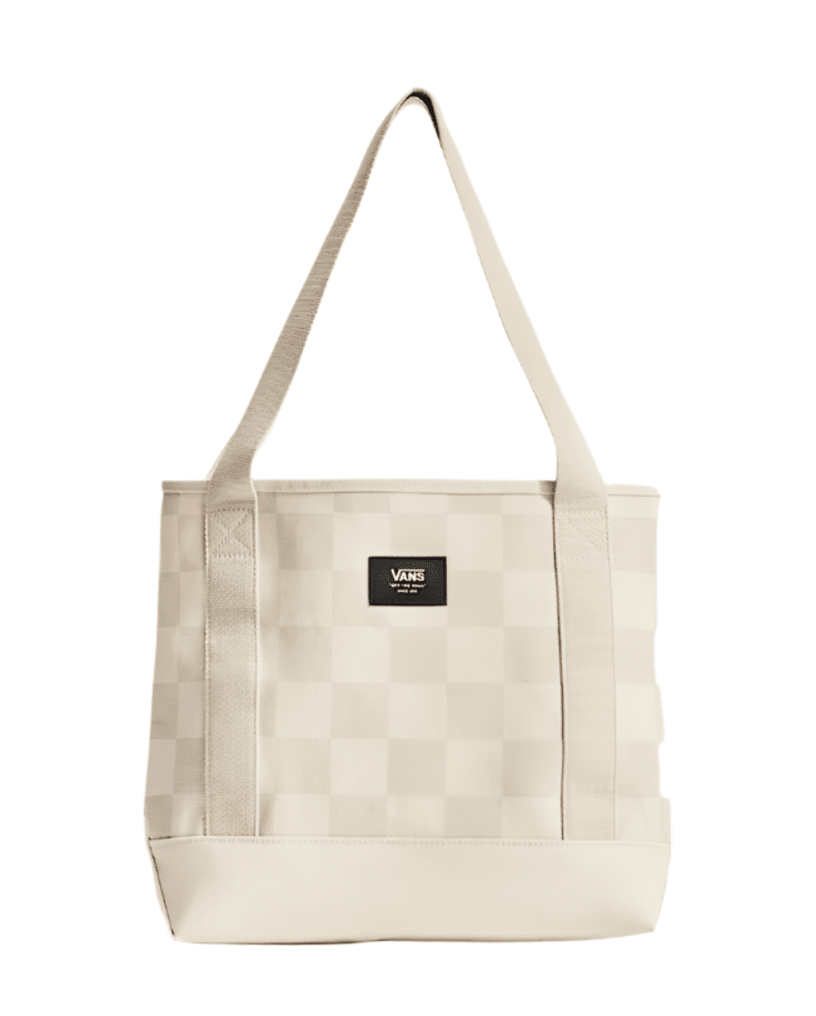 VANS Pergs Midi Tote Bag for Women - Stylish Oatmeal Shoulder Handbag - Perfect for Work, Travel & Everyday Use
