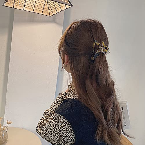 Non-Slip Strong Hold Hair Claw Clips - 2PCS Large Fashion Hair Clips for Women | Elegant Handmade Barrettes & Hair Accessories | Perfect for Work, Parties & Everyday Styling