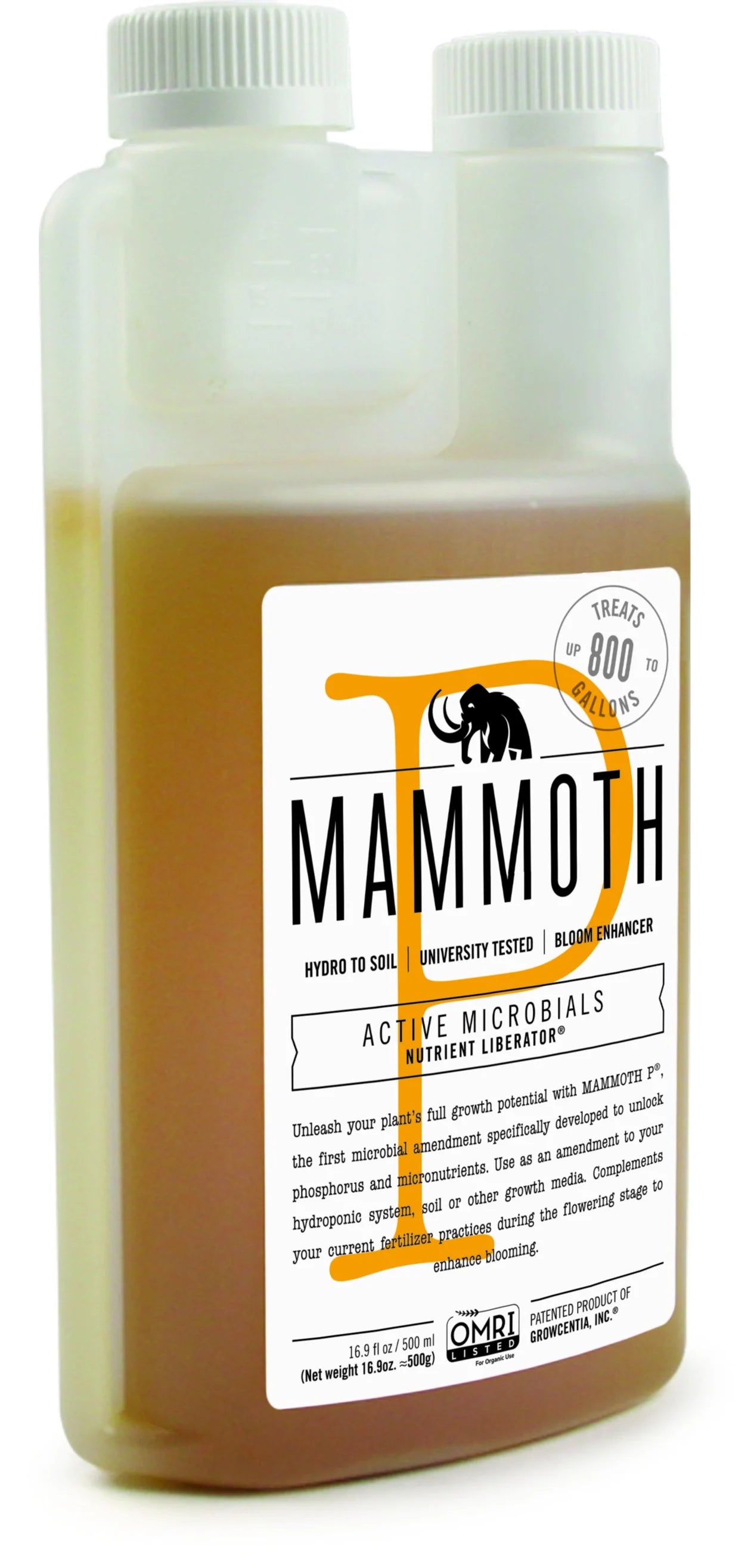 Mammoth P Microbe Phosphorus Booster for Plants - Organic Soil Enhancer & Nutrient Supplement for Hydroponics, Gardening, and Indoor Plant Growth