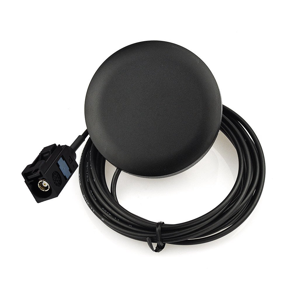 Eightwood DAB Car Antenna Fakra A Adapter - 300cm (9.8ft) Glass Mount Digital Radio AM/FM Antenna Cable with Fakra 