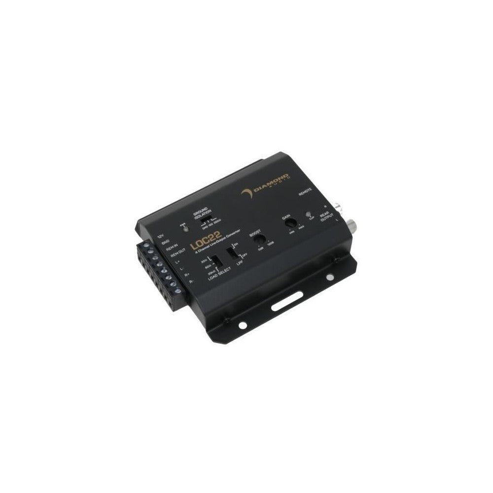 Diamond Audio LOC22 2-Channel Line Output Converter (2 Input/2 Output) - Perfect for Car Audio Systems & Home Theater Setups