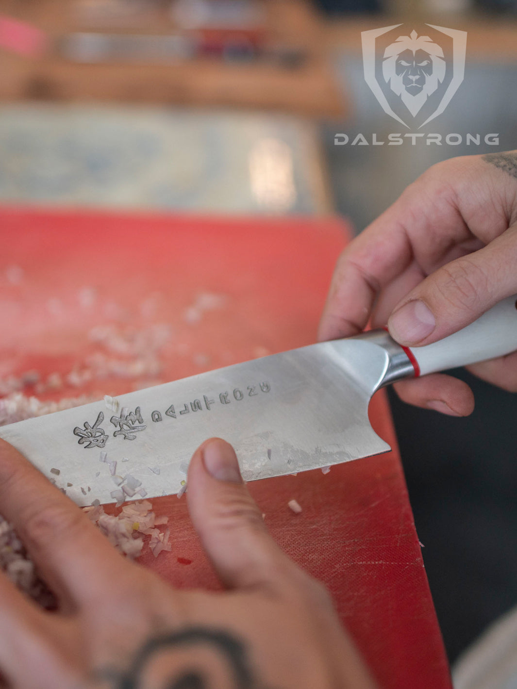 Dalstrong Phantom Series 8-Inch Chef's Knife with White G10 Handle - Professional Kitchen Knife for Precise Chopping, Slicing & Dicing - Perfect for Home Cooks & Professional Chefs