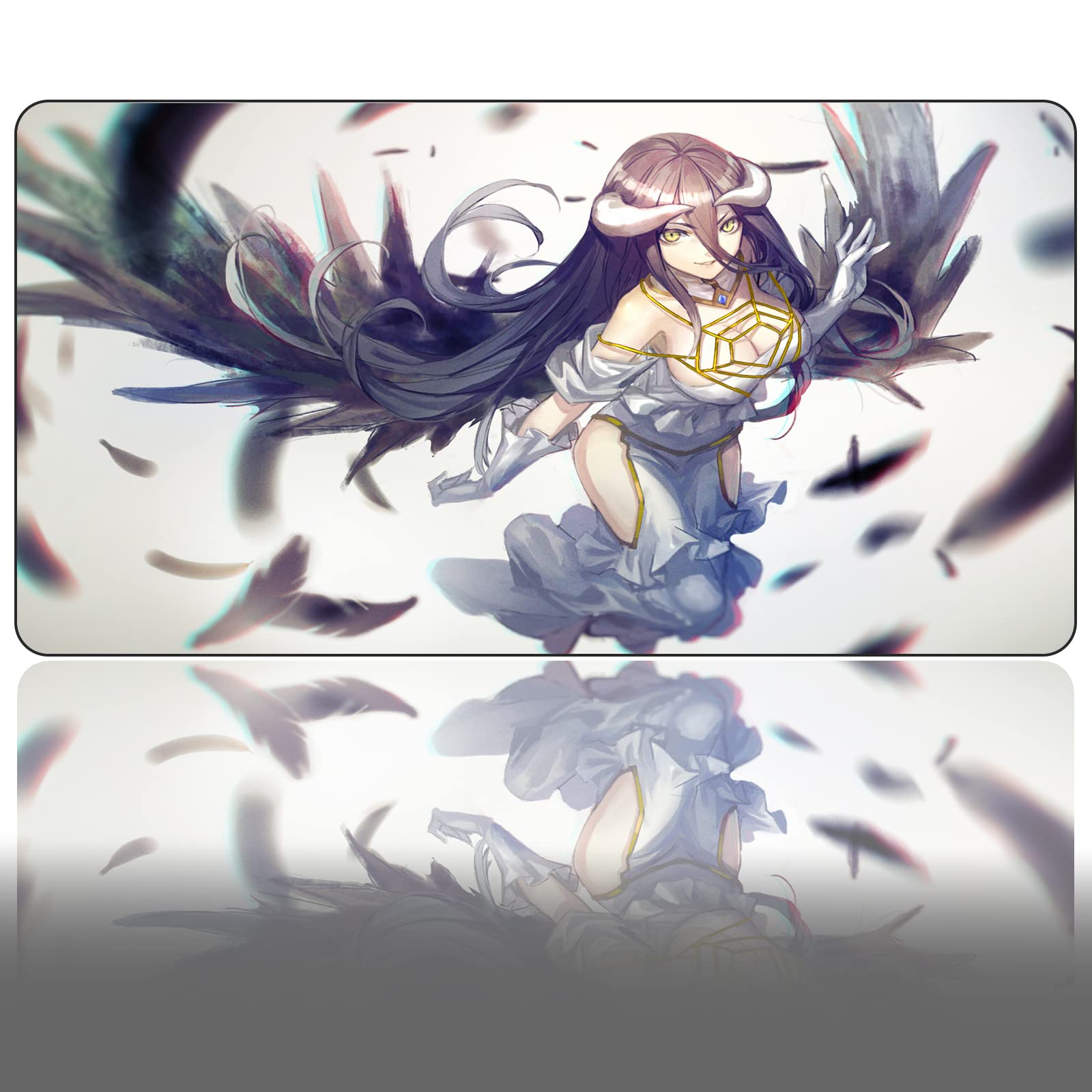 Anime Overlord Gaming Mouse Pad - Non-Slip Desk Mat for PC, Laptop & Keyboard (39.37 x 19.68 inches) - Perfect for Gaming Setup, Office Work & Anime Decor