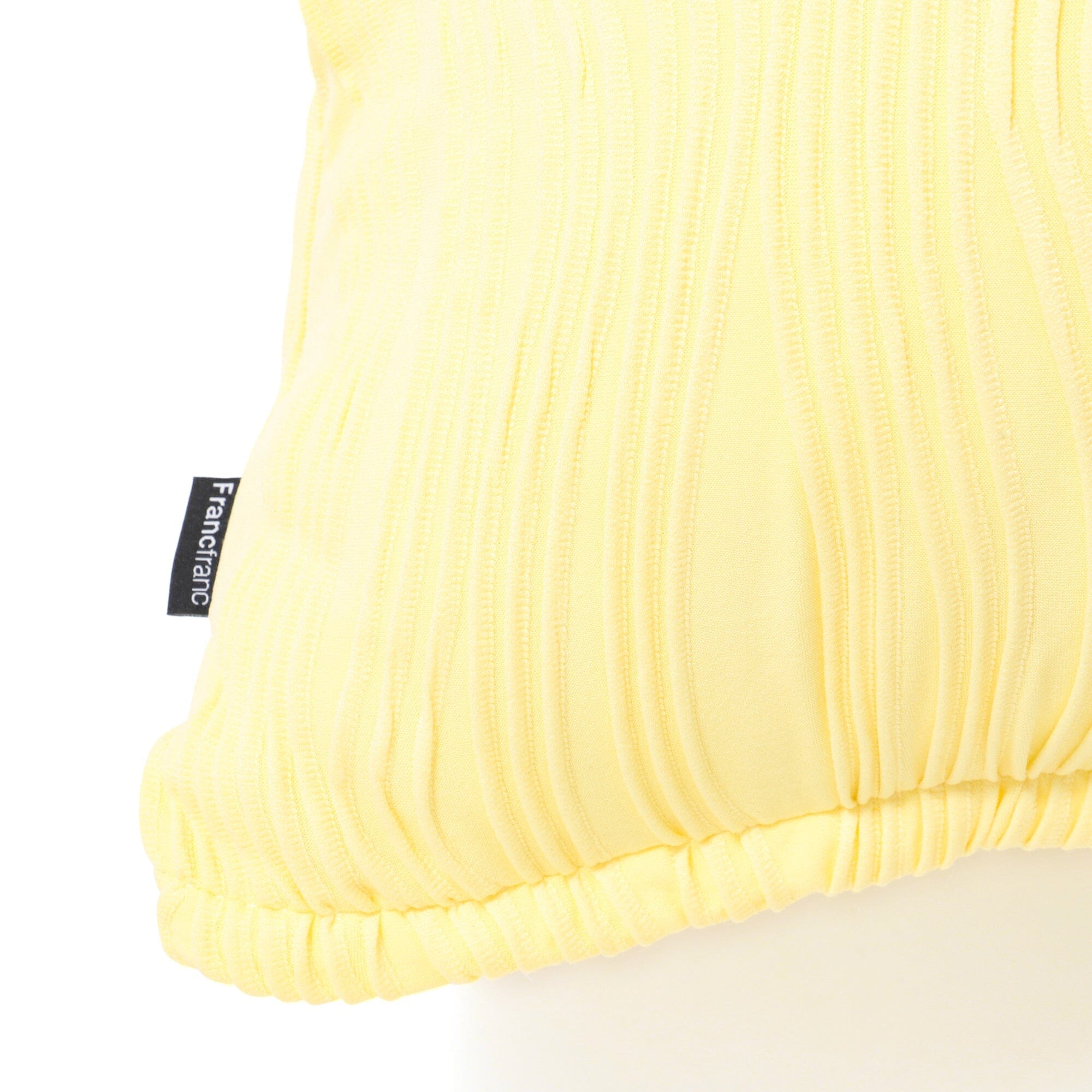 Premium Dimple Cord Cushion Cover 18x18 Inches - Soft Yellow Pillow Case for Sofa, Bed & Home Decor - Cozy Living Room & Bedroom Accessory