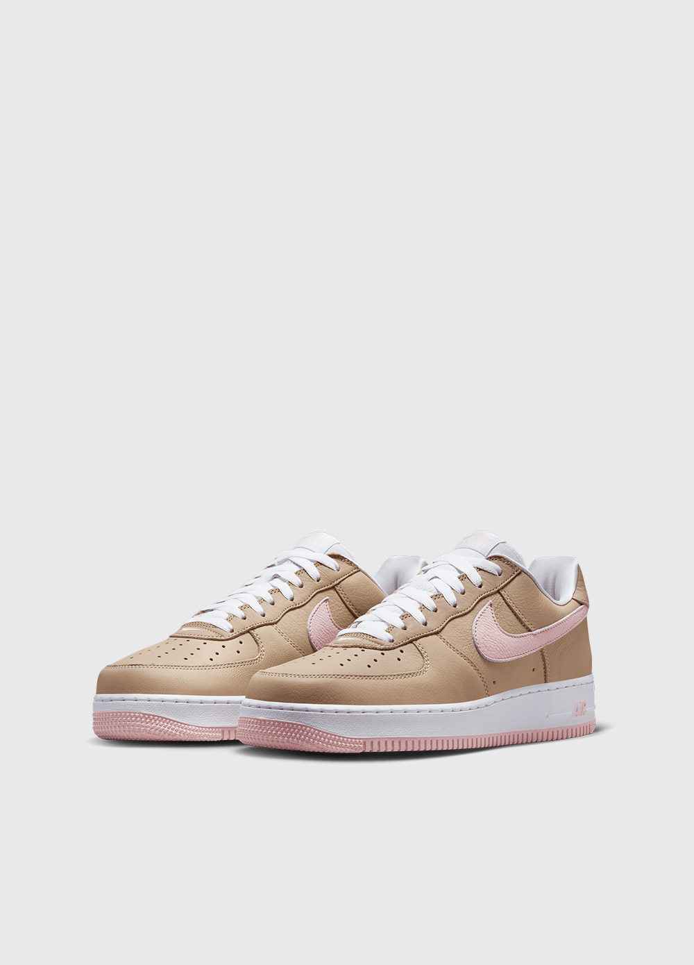 Nike Air Force 1 Low 'Linen' White Casual Sneakers - Men's Basketball-Inspired Streetwear Shoes for Everyday Wear & Urban Fashion