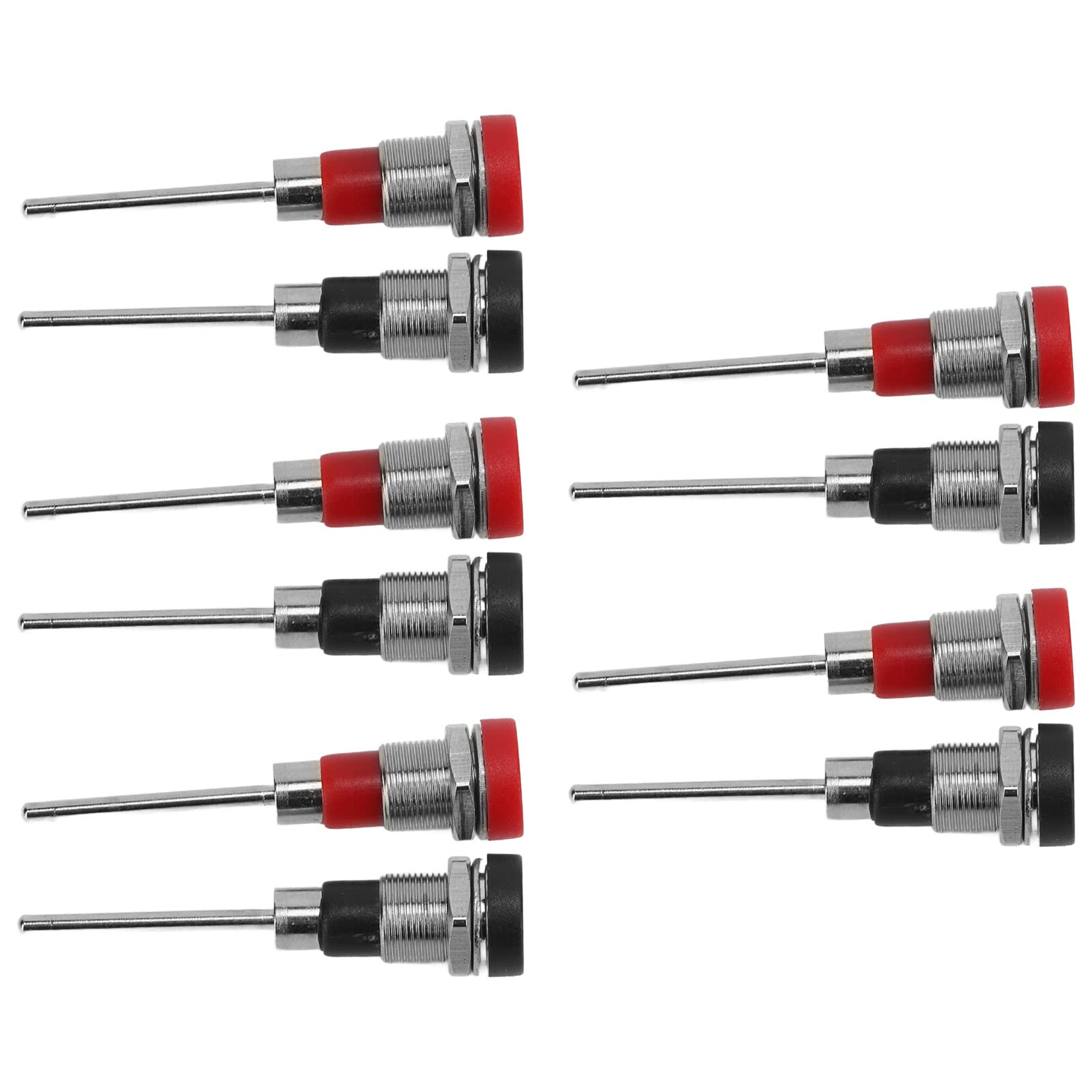 4mm Banana Plug Connectors - 10Pcs High Conductivity Test Probes for Electronic Equipment | Durable & Multi-Purpose for Lab Testing, DIY Projects & Cable Connections