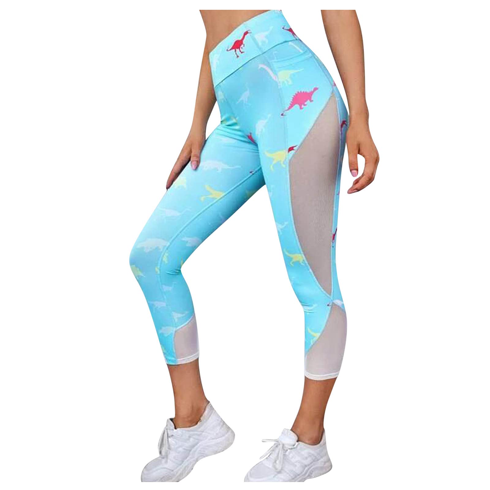 High Waist Yoga Pants for Women - Breathable Workout Leggings for Running, Gym & Fitness - Solid Color Athletic Tights for Yoga, Pilates & Active Lifestyle