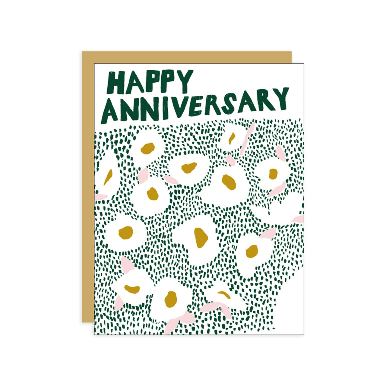 Beautiful Anniversary Meadow Greeting Card - Romantic Floral Design for Couples - Perfect for Wedding Anniversaries & Special Occasions