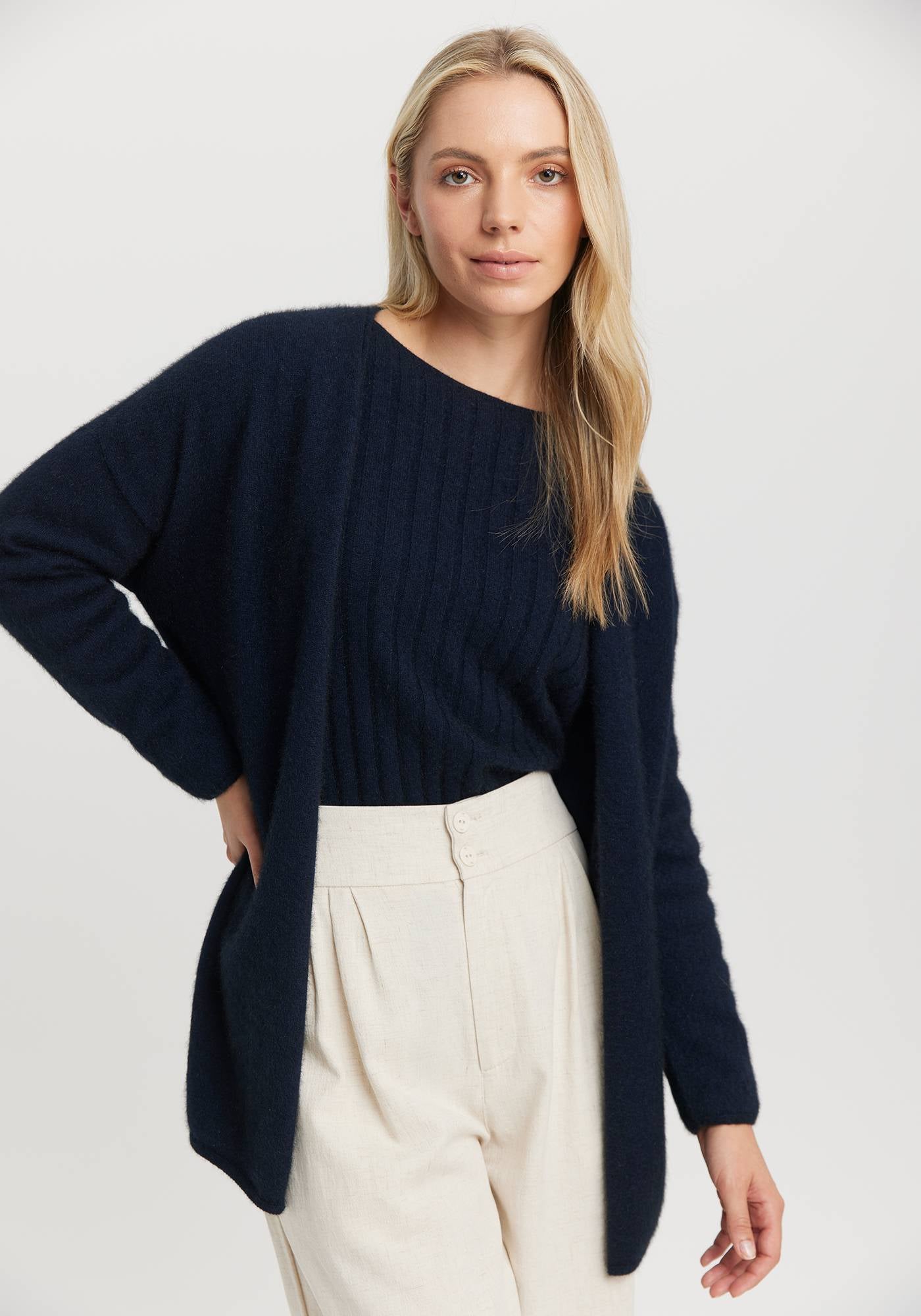 Kapua Lounge Cardigan - Soft & Cozy Women's Sweater for Relaxing at Home, Lounging, or Casual Outings