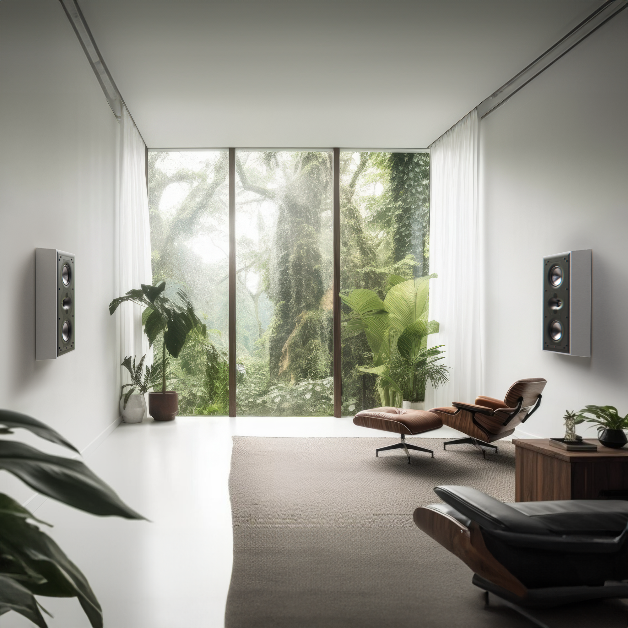 PERLISTEN On-Wall Speaker Frame Kits - Premium Home Theater & Audio Wall Mounting Solution for Surround Sound Systems