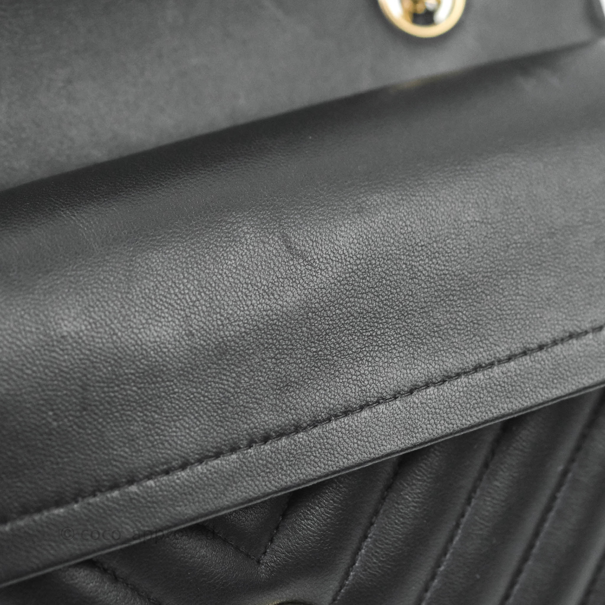 Chanel Classic Chevron Small Medium Double Flap Bag - Black Lambskin Leather with Gold Hardware | Luxury Handbag for Women, Perfect for Parties, Dates & Everyday Elegance
