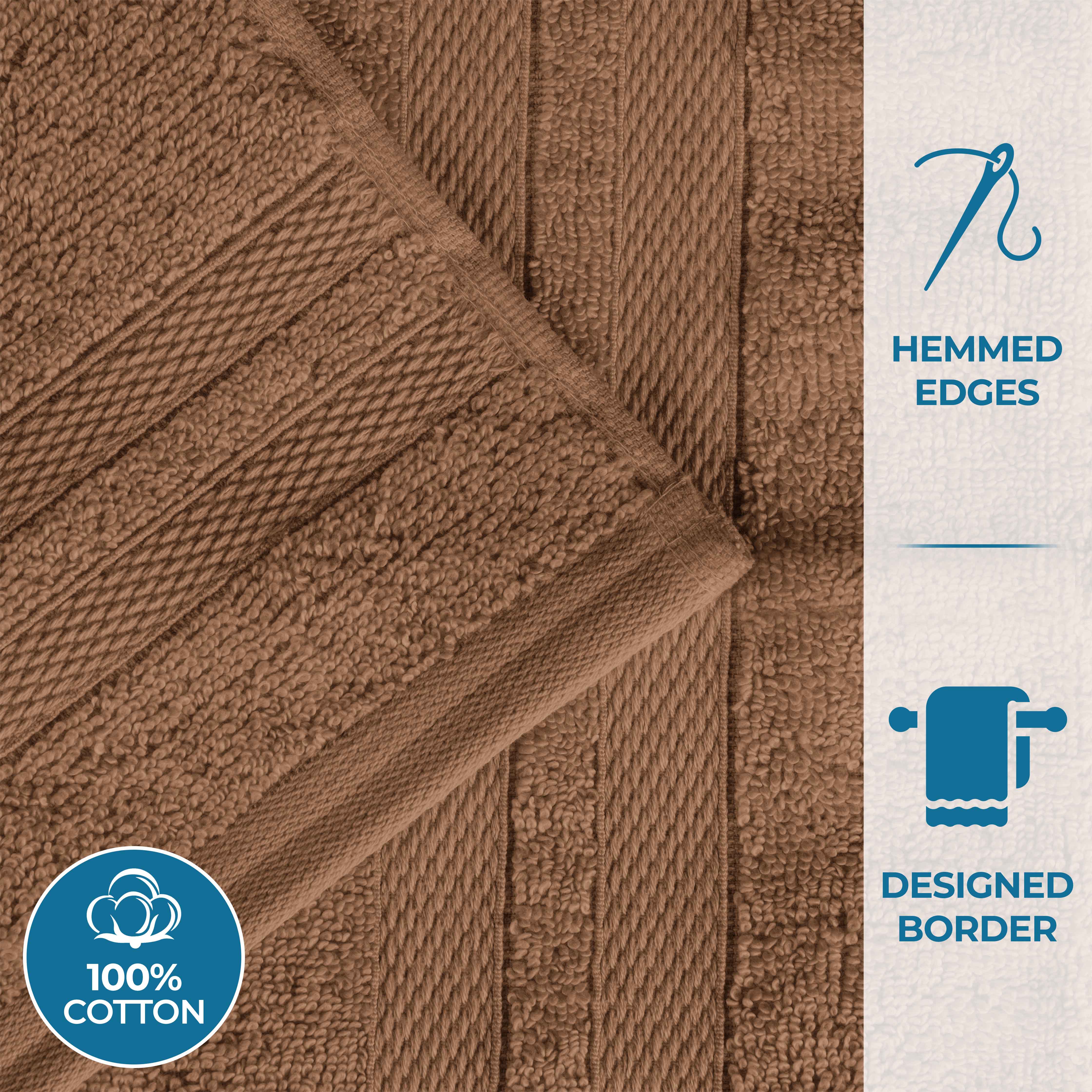 Ultra Soft 100% Cotton Quick Dry Bath Towels Set of 2 - Absorbent & Plush for Bathroom, Spa, Pool, Gym & Beach Use