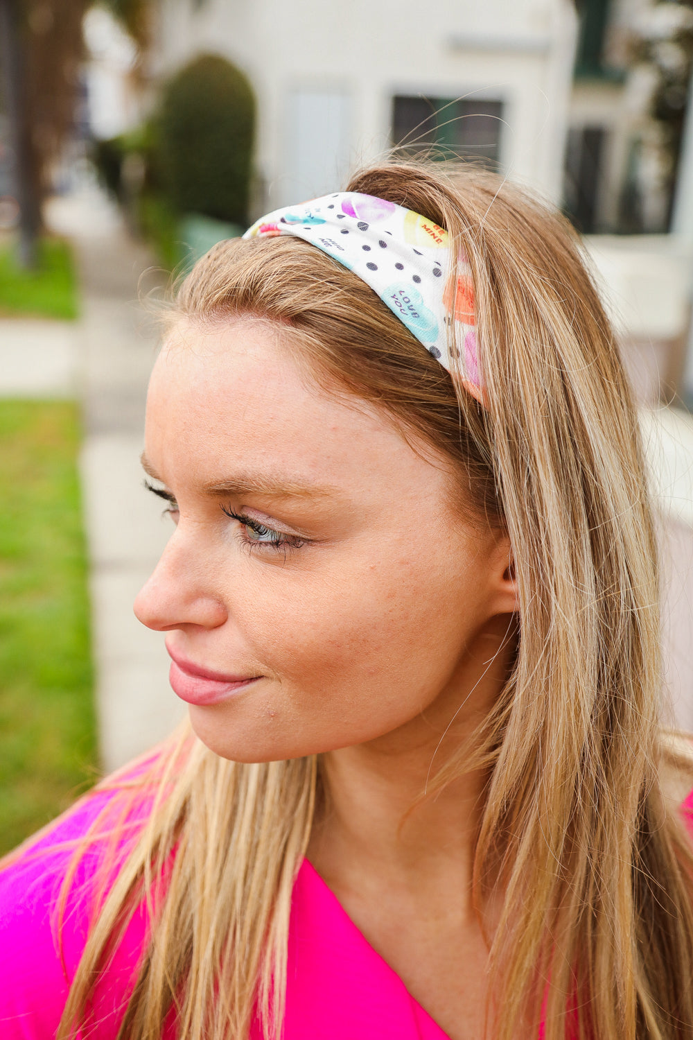Colorful Polka Dot & Heart Candy Twist Headband for Women - Stylish Hair Accessory for Parties, Weddings, and Everyday Fashion
