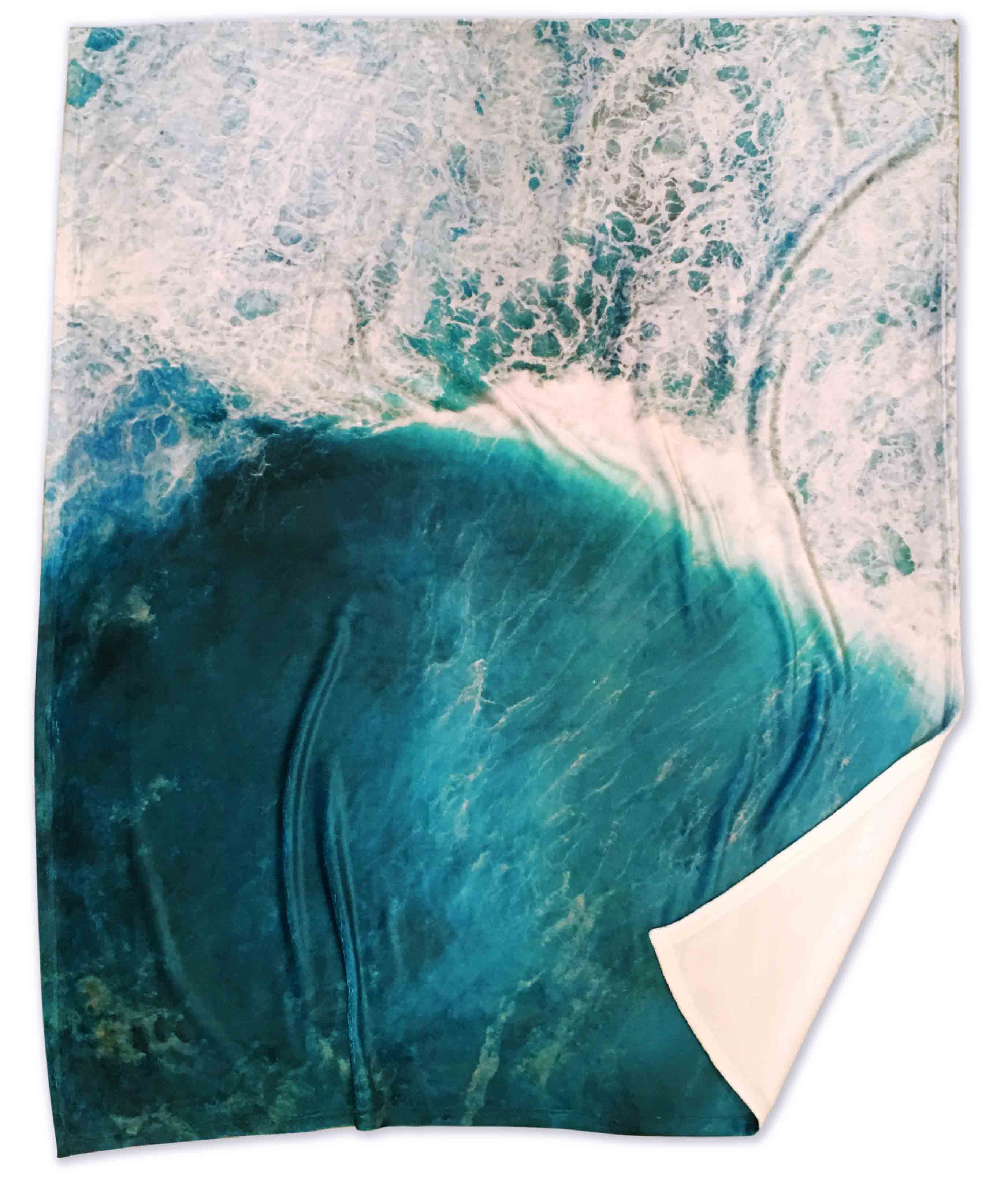 Soft & Cozy Wave Throw Blanket - Lightweight & Warm for Couch, Bed, or Outdoor Use - Perfect for Lounging, Camping, and Gifts