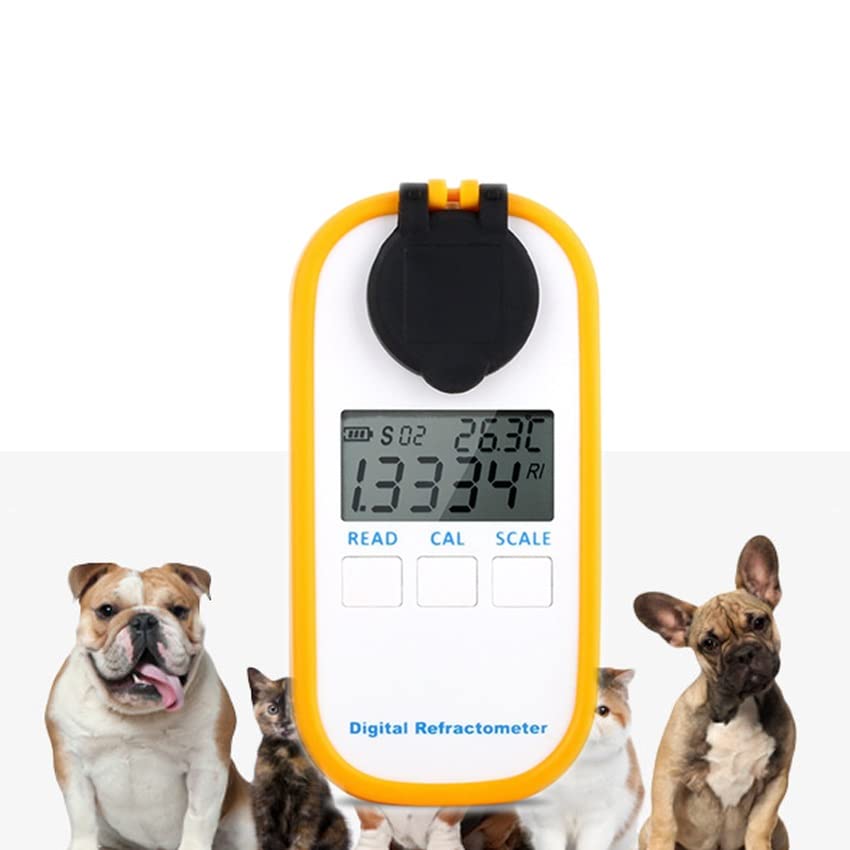 Digital Refractometer for Veterinary Use - Accurate Dog & Cat Urine Specific Gravity Tester, DR503 Serum Protein Analyzer | Ideal for Pet Health Monitoring & Veterinary Clinics
