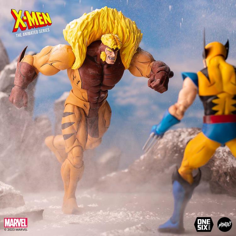X-Men The Animated Series Sabretooth 1/6 Scale Collectible Action Figure - Perfect for Marvel Fans, Display & Comic Book Collections