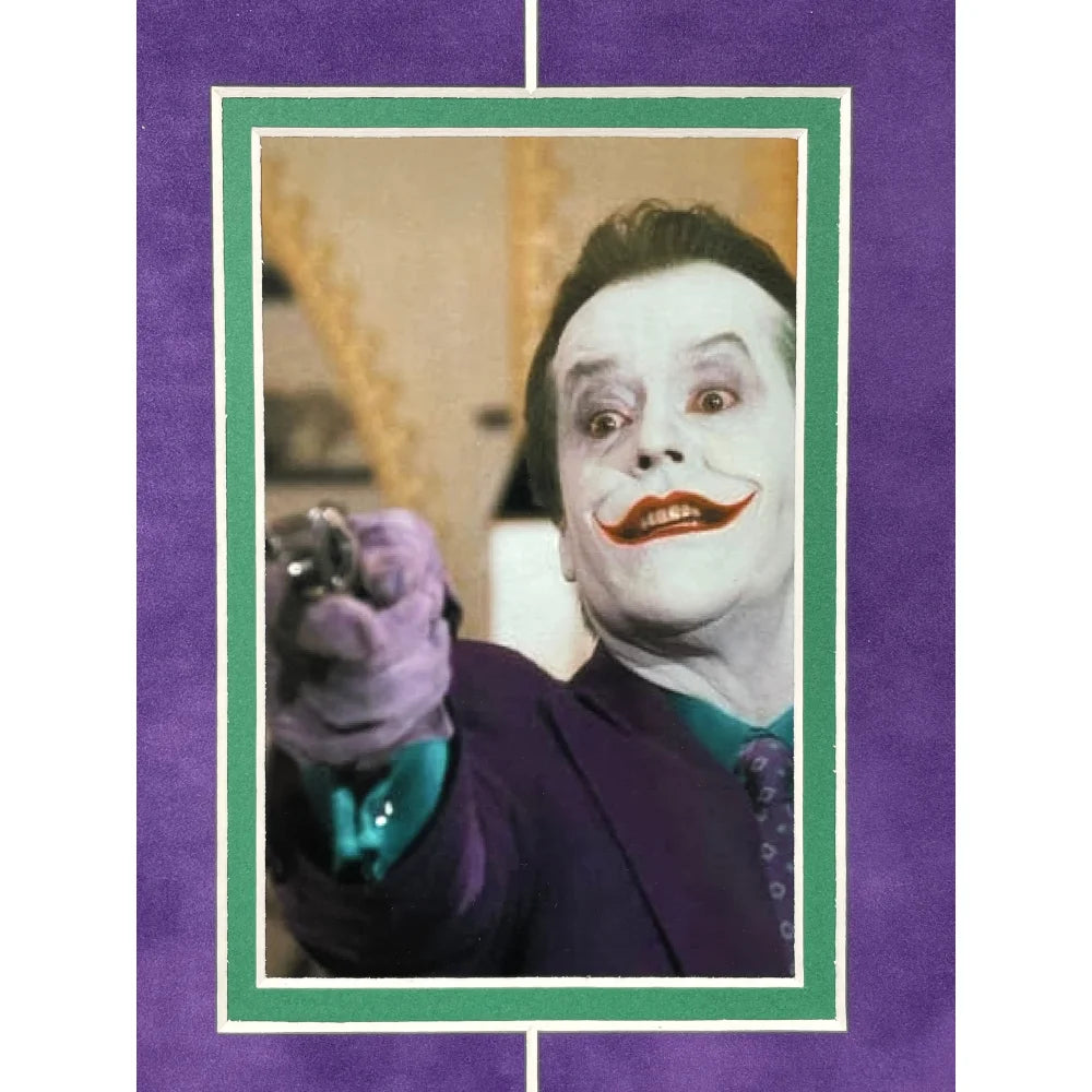 Jack Nicholson Autographed Joker 8x10 Photo Framed - PSA/DNA Certified Signed Batman 1989 Movie Memorabilia - Perfect for Superhero Collectors & Home Theater Decor