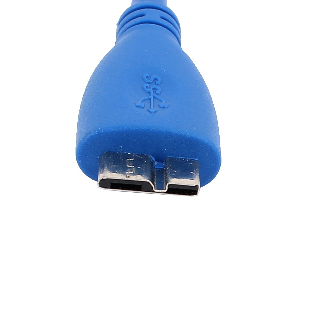 uxcell 0.3M 1Ft SuperSpeed USB 3.0 Type A Male to Micro B Male Data Extension Cable Blue - High Speed Charging & Data Transfer for External Hard Drives, Smartphones, Tablets & More