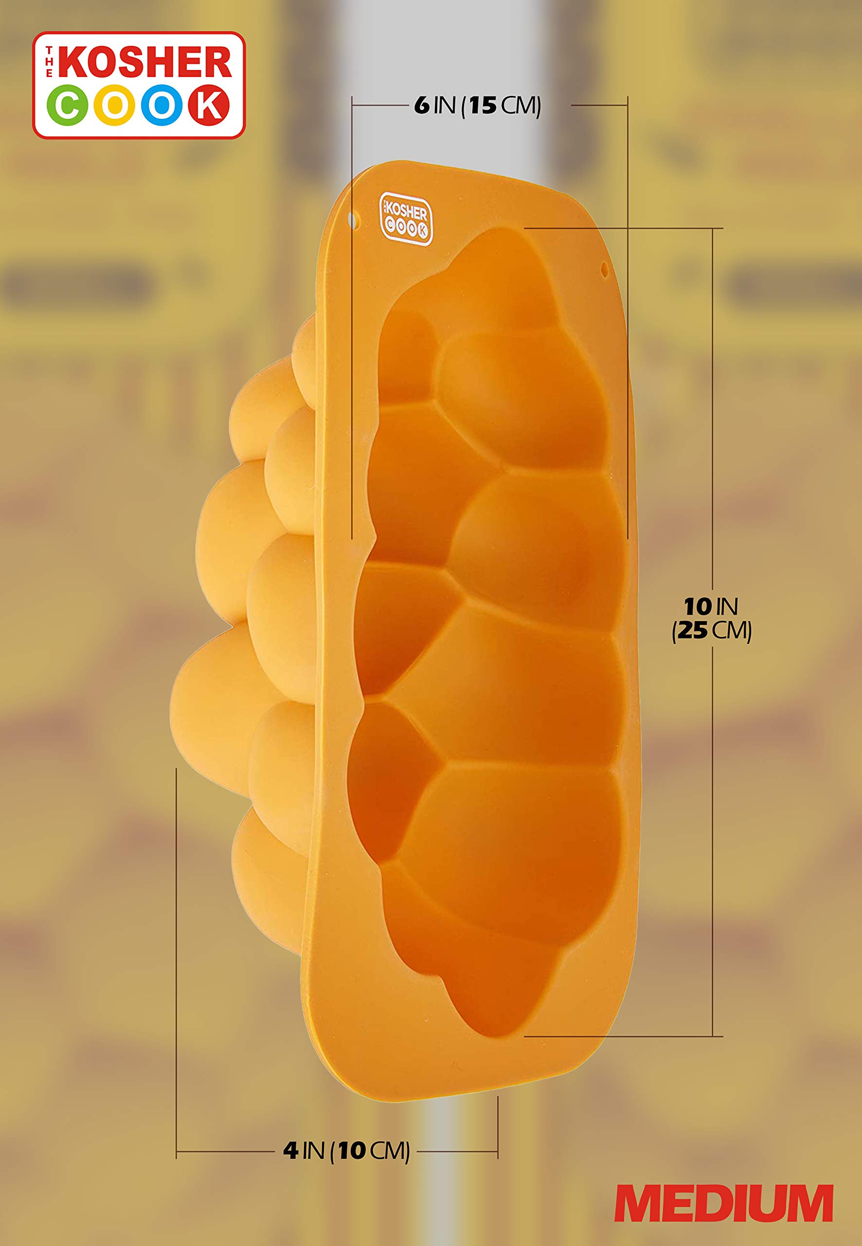 Silicone Braided Challah Mold - Medium Oval Bread Baking Pan for Perfect Homemade Challah - No Shaping Required - Ideal for Jewish Holidays, Shabbat & Home Baking