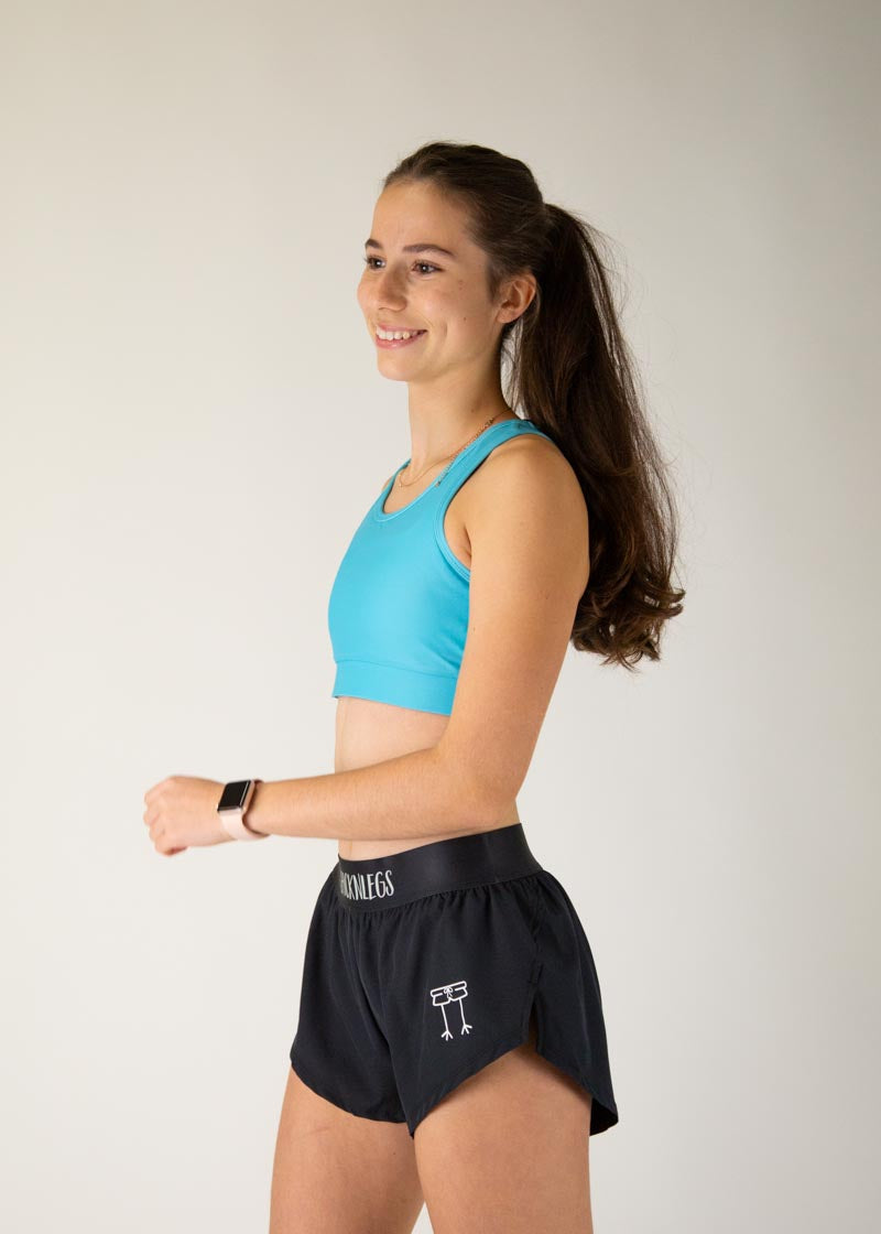 Sky Blue OG Sports Bra for Women - High Support Workout Top for Running, Yoga & Gym - Breathable & Moisture-Wicking Activewear