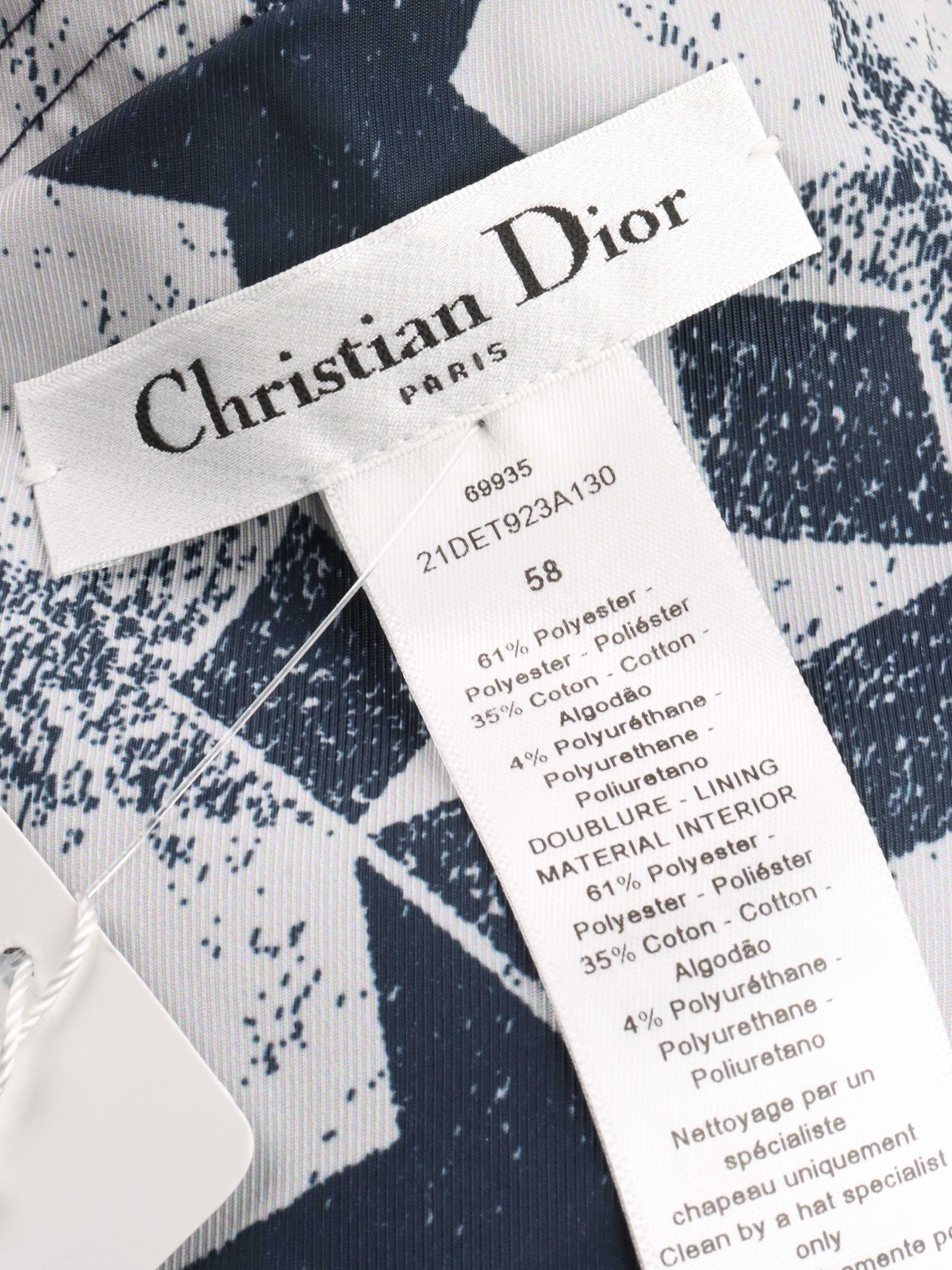 Dior Plain Blue Reversible Bucket Hat for Women & Men - Fashionable Sun Protection Accessory for Beach, Travel & Outdoor Activities