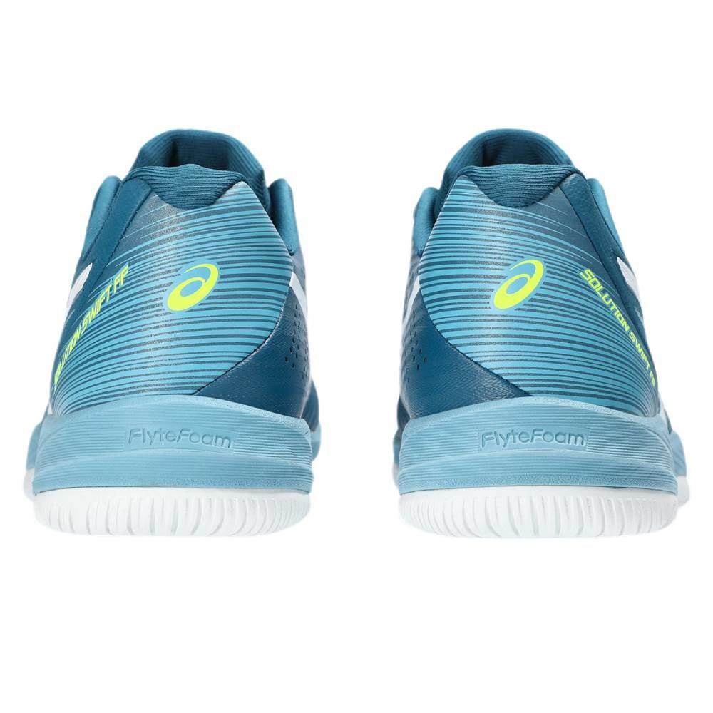 ASICS Solution Swift FF Men's Tennis Shoes - Lightweight Performance Court Shoes for Men in Teal/White | Perfect for Competitive Matches & Training Sessions