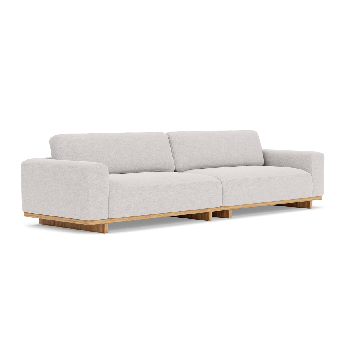 Aya Fabric 4-Seater Sofa - Modern Living Room Couch for Family & Guests | Comfortable Sectional Sofa for Home, Apartment, and Office Lounge