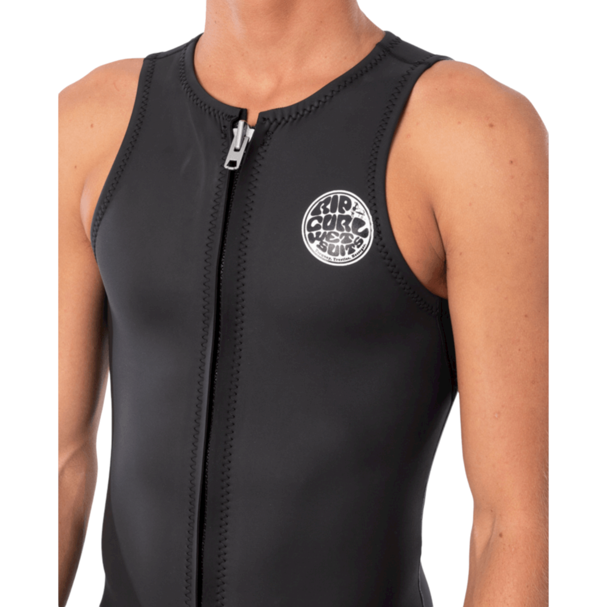 Rip Curl DAWN PATROL Sleeveless Front Zip Wetsuit Vest for Men & Women - Lightweight Neoprene Surfing Top for Warm Water & Summer Surfing