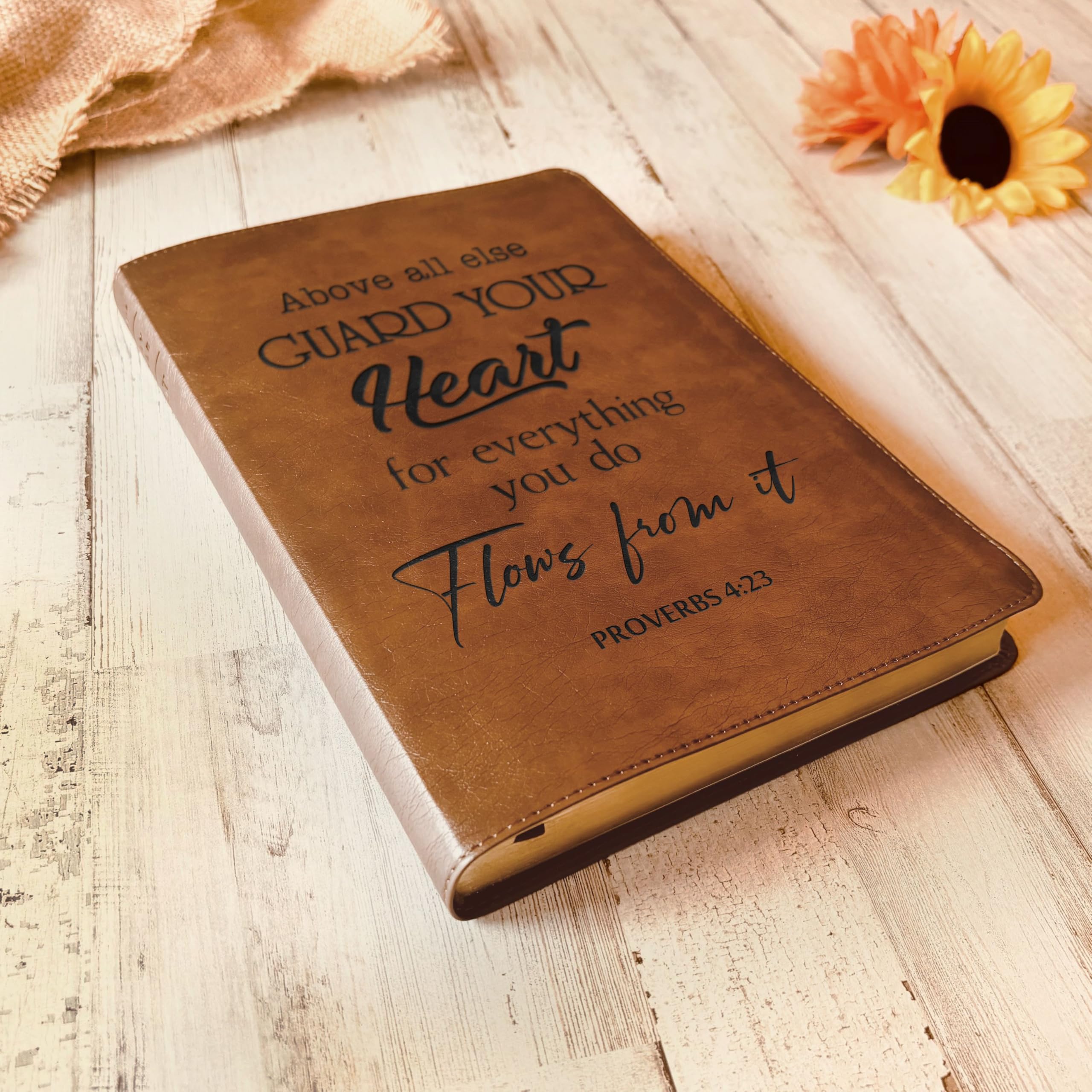 Custom Engraved NLT Bible - Personalized Large Print Thinline Reference Bible with Designer Assistance | Perfect for Weddings, Baptisms & Spiritual Gifts