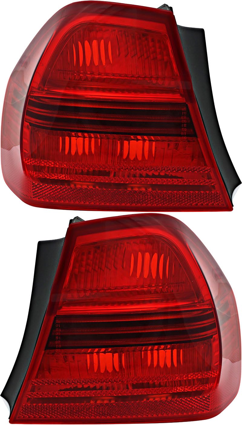 BMW 3 Series Tail Lights Replacement Set (2006-2008) - Left & Right Side LED Brake Lights - Perfect for Night Driving & Enhanced Safety