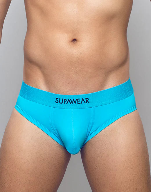 Supawear Neon Blue Briefs - Comfortable & Stylish Men's Underwear for Everyday Wear, Workout & Sports