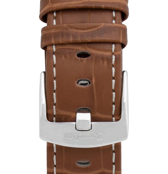 4 - Camel and White / Silver Buckle