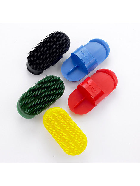 Premium Plastic Curry Comb for Horses - Grooming & Massage Tool for Equine Care - Perfect for Horse Brushing, Shedding & Coat Maintenance