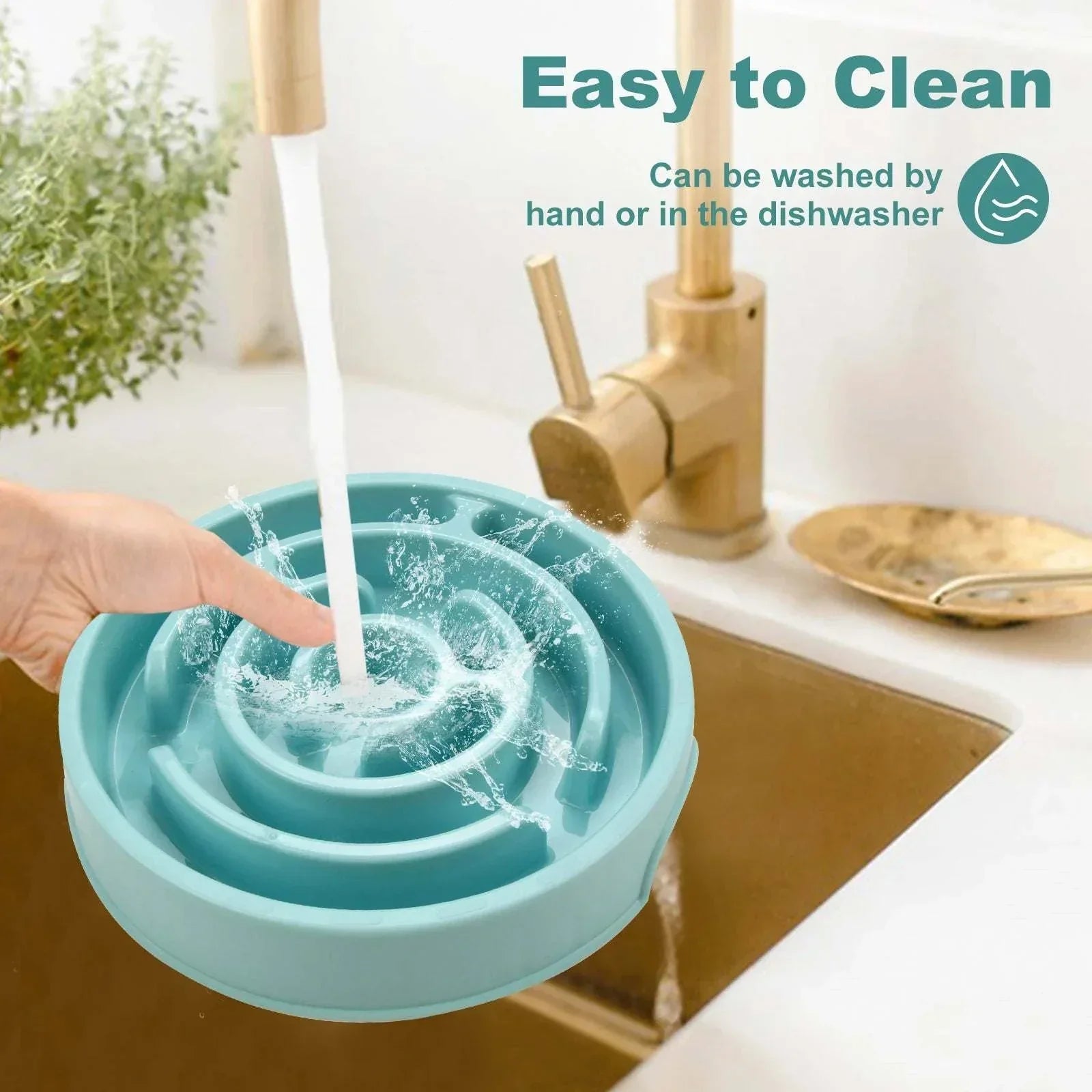 Slow Feeder Dog Bowl – Non-Slip, Anti-Gulping Pet Dish for Small, Medium & Large Dogs – Perfect for Mealtime & Portion Control