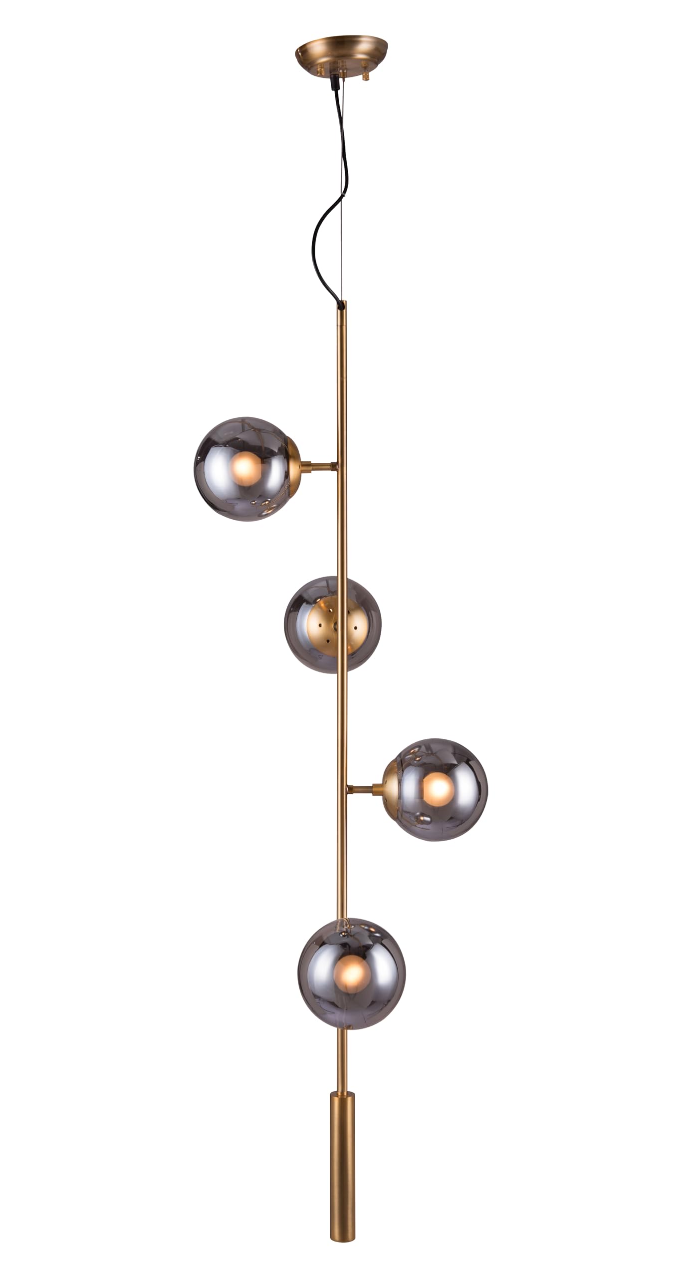 Zatara Brass Ceiling Lamp - Elegant Lighting for Living Room, Bedroom & Dining Area