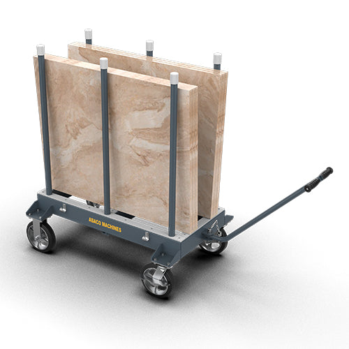 Abaco Slab Rack Dolly - Heavy Duty Moving Cart for Stone, Granite & Marble Slabs - Perfect for Construction Sites & Stone Fabrication Workshops