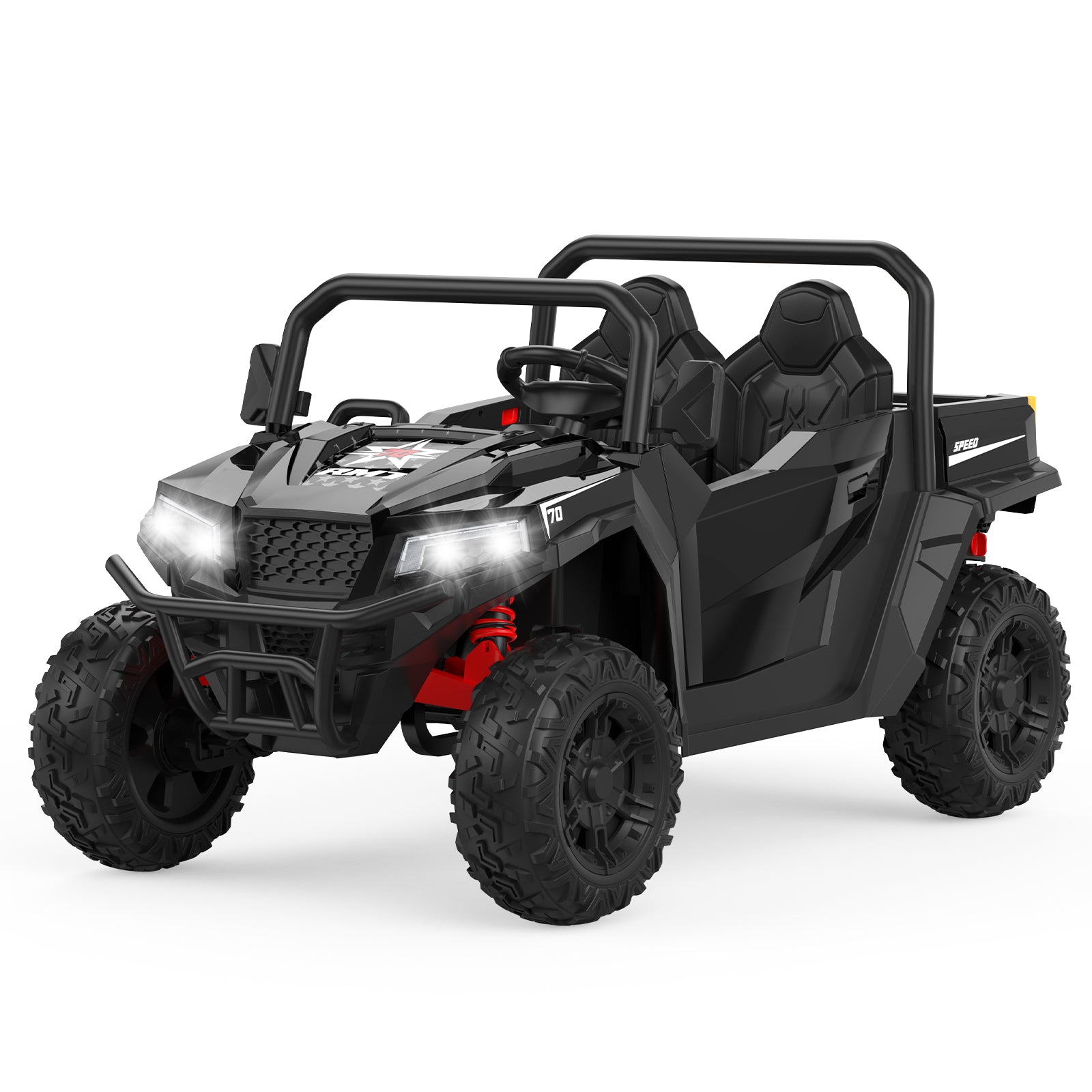 **GARVEE 24V Electric Ride-On Dump Truck for Kids Ages 6-12, Remote Control 4x4 Toy Car with Shovel, Bluetooth Music & LED Lights – Outdoor & Indoor Play, Birthday Gift**