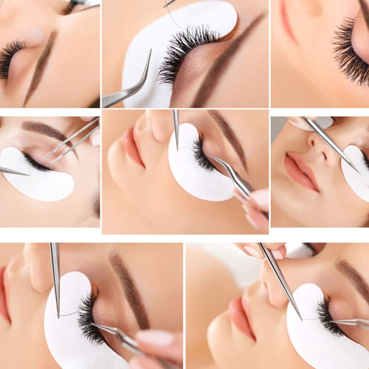 Exeton Eyelash Gel Pads - 50 Pairs Lint-Free Under Eye Patches for Eyelash Extensions, Salon & Professional Use - Gentle Protection for Sensitive Skin During Lash Application & Removal