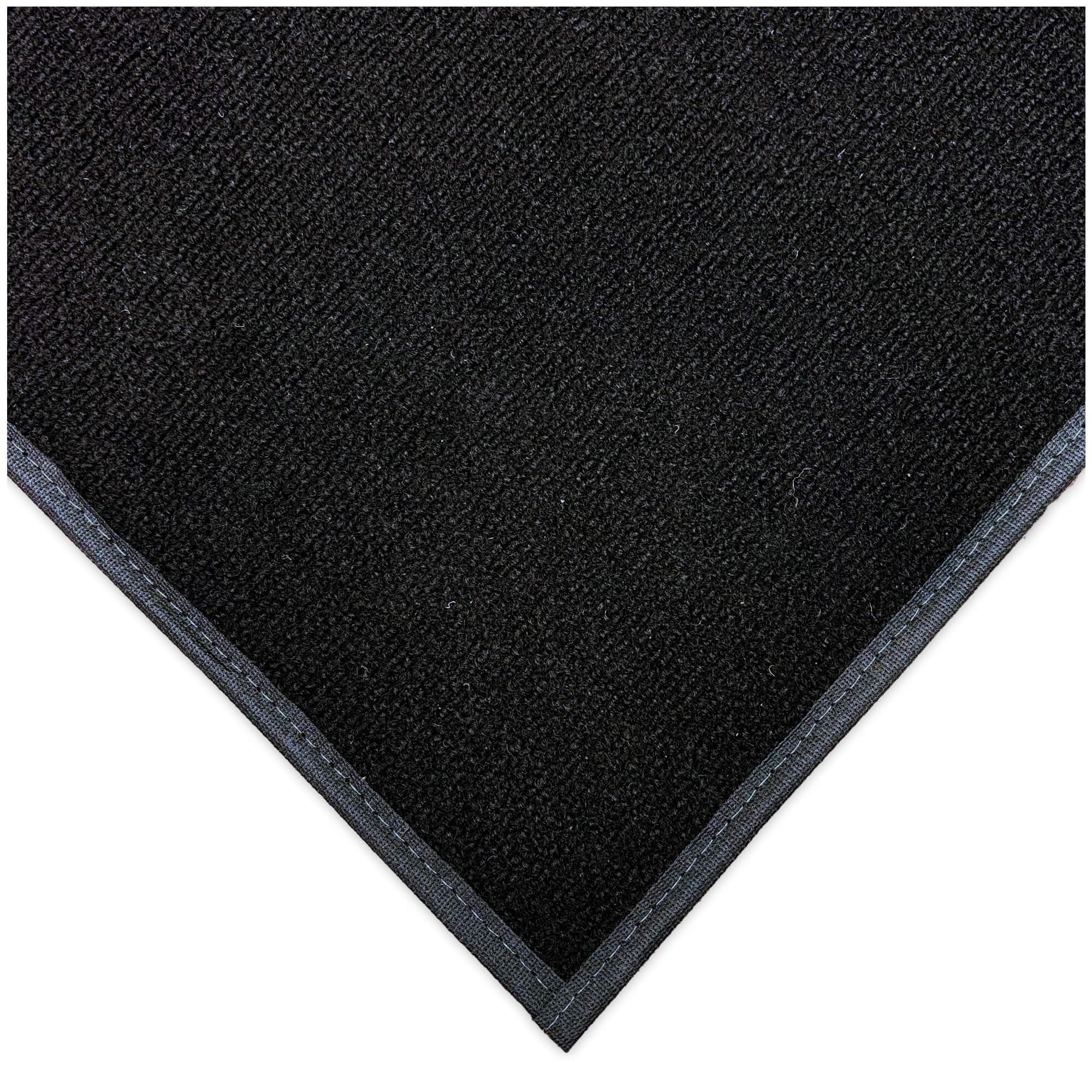 KOECKRITZ 4' x 8' Black Ultra-Thin Outdoor Rug - Lightweight, Quick-Dry Indoor/Outdoor Carpet for Patios, Decks, Pools, Boats, Balconies & Events | Perfect for Poolside Lounging, Boat Flooring, and Outdoor Entertaining