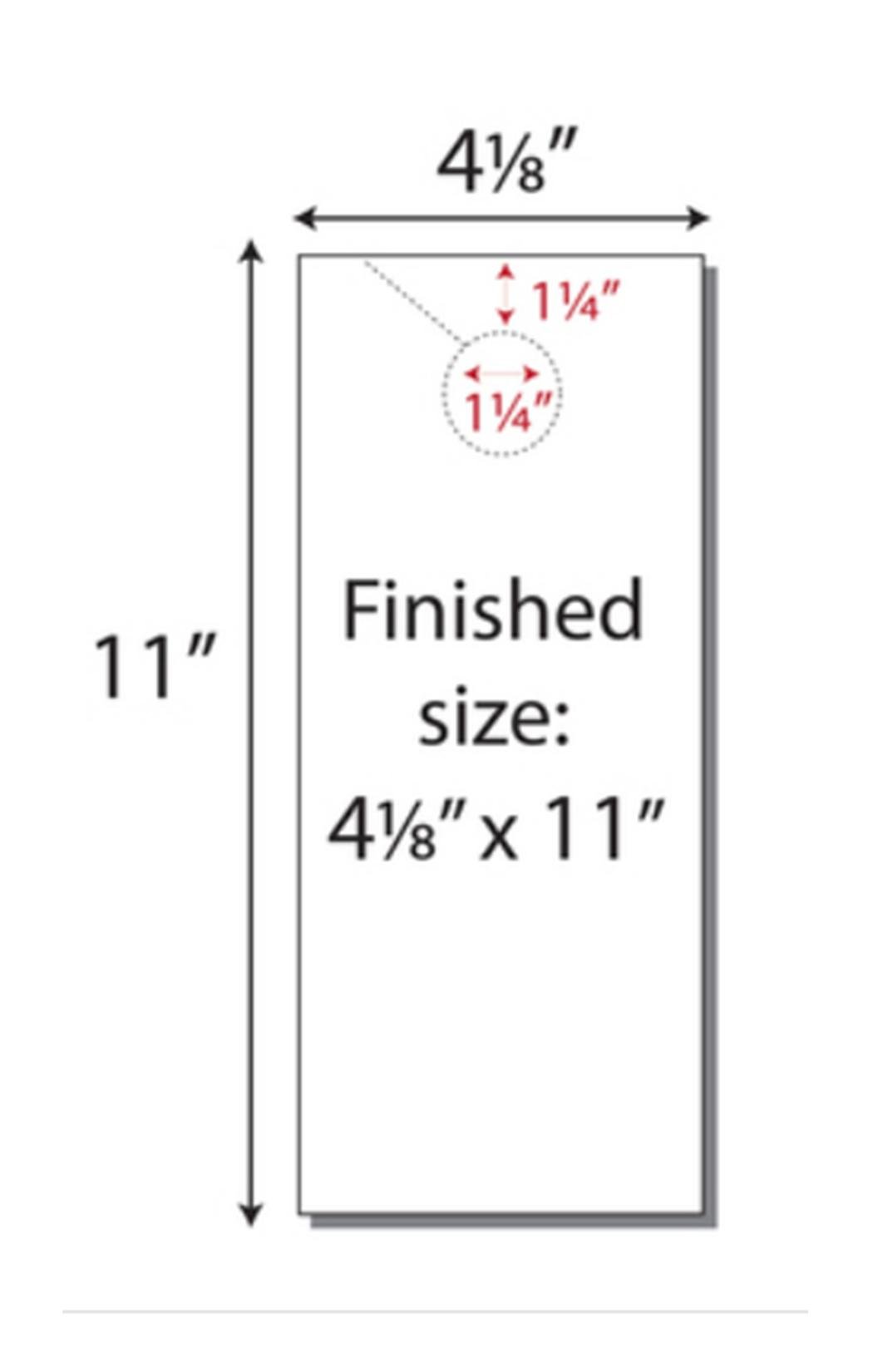 Print-Ready Door Hangers 4-1/8