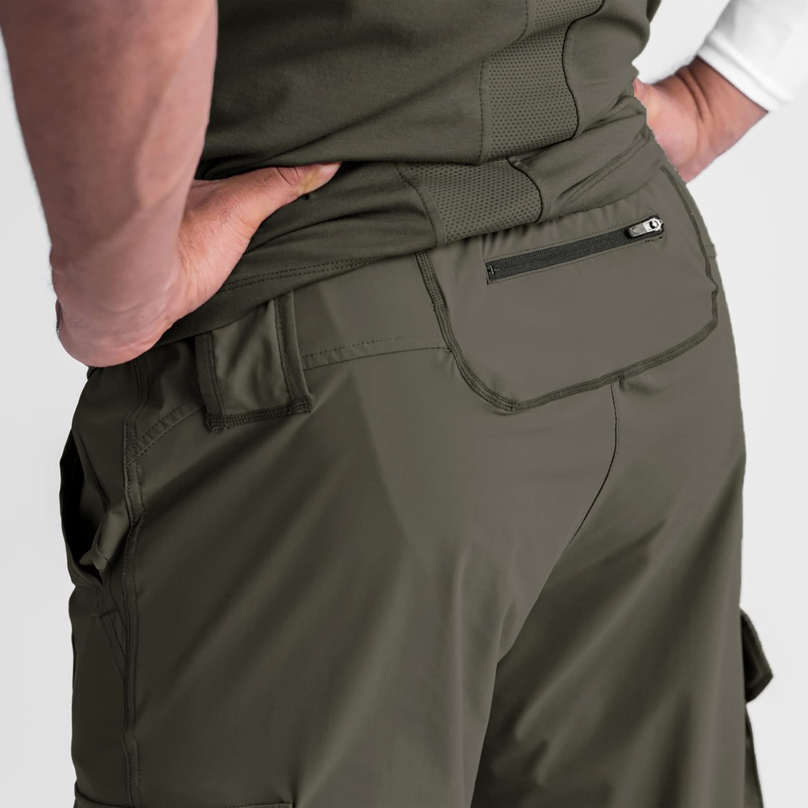 BOOMLEMON Men's Slim Cargo Jogger Pants - Lightweight Workout Track Pants for Gym, Running & Athletic Wear with Pockets | Comfortable Casual & Streetwear Style